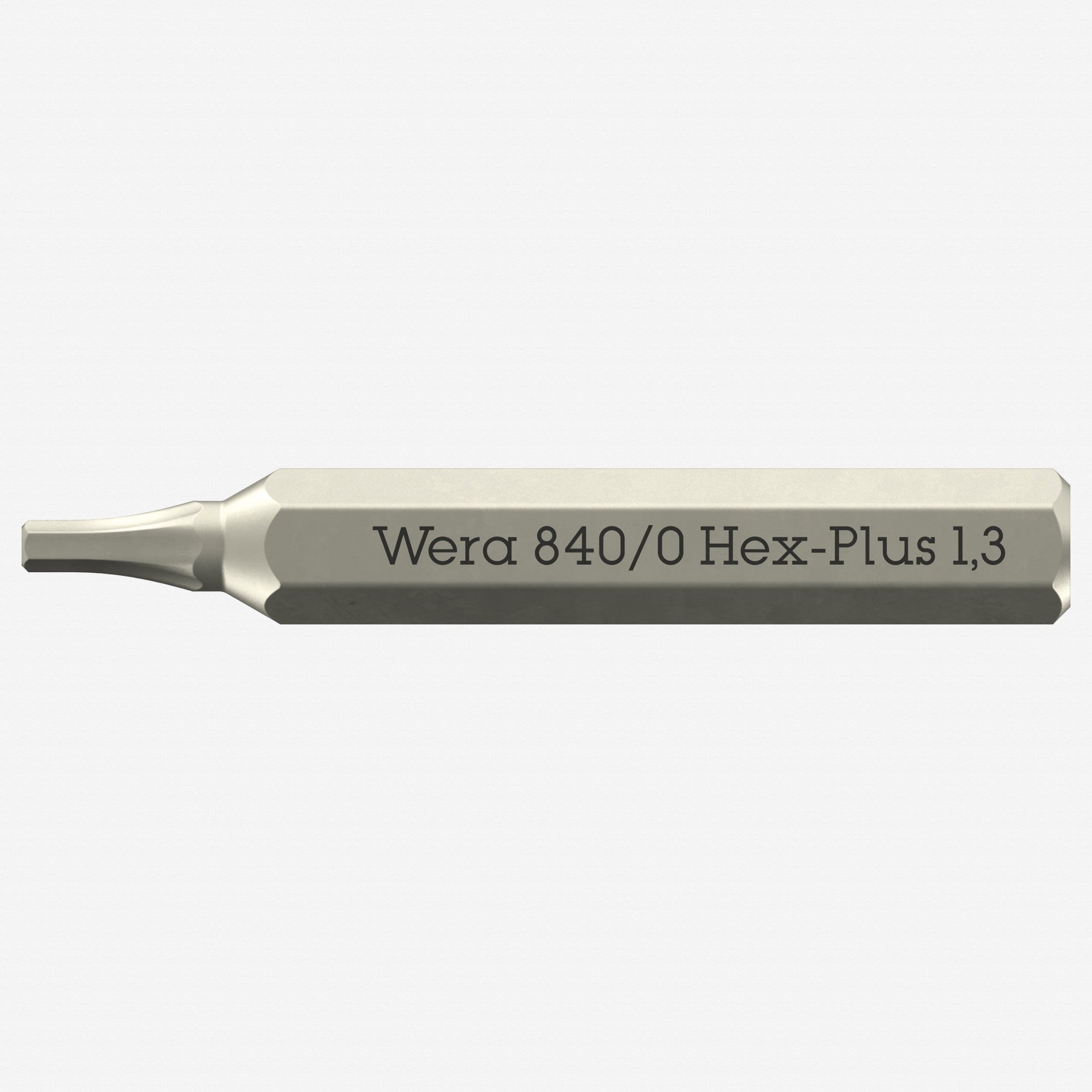 Wera 058109 Micro Bit for 1.3 mm Inside Hex Screws, 4 mm Hex Drive - WR058109 - KC Tool