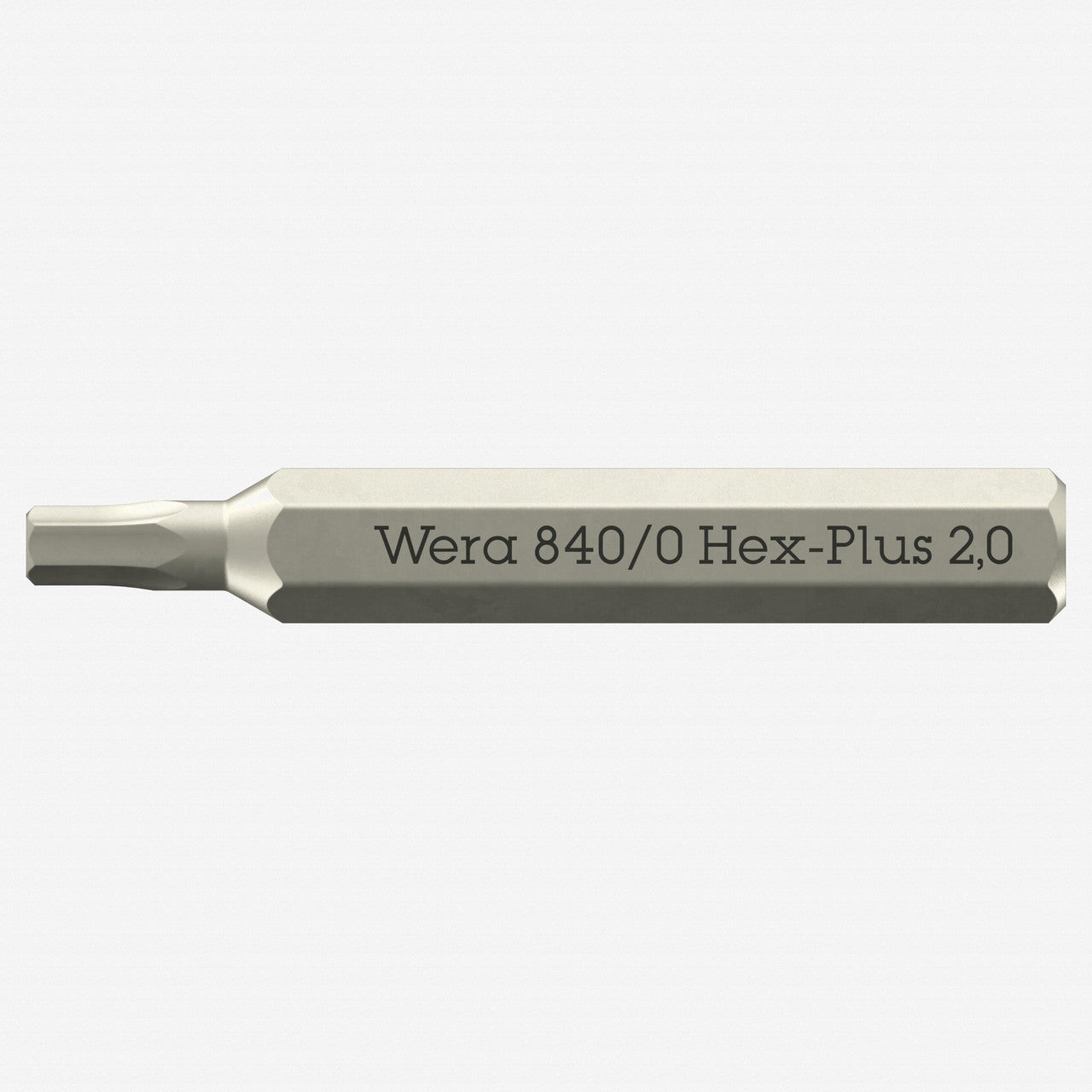 Wera 058111 Micro Bit for 2.0 mm Inside Hex Screws, 4 mm Hex Drive - WR058111 - KC Tool