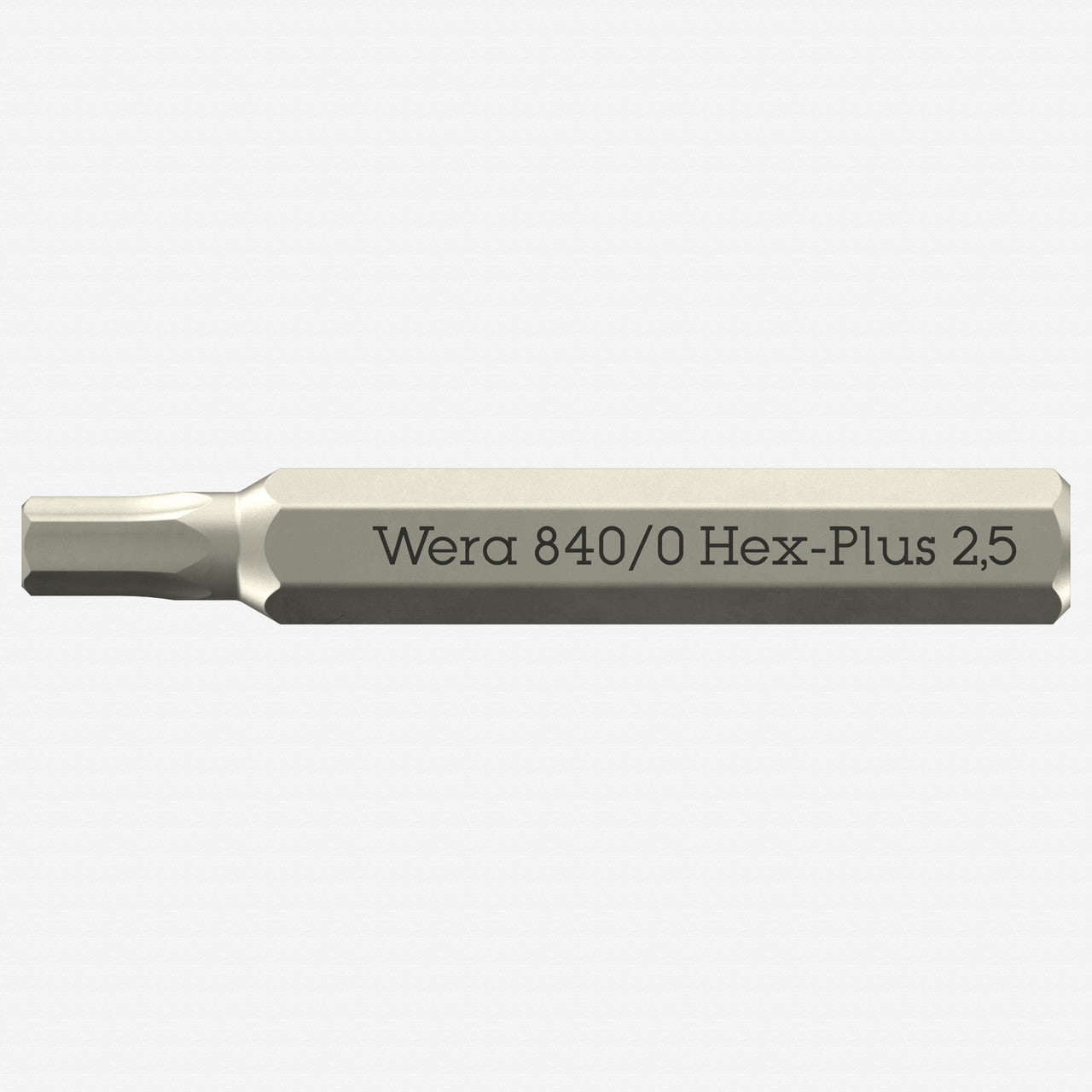 Wera 058112 Micro Bit for 2.5 mm Inside Hex Screws, 4 mm Hex Drive - WR058112 - KC Tool
