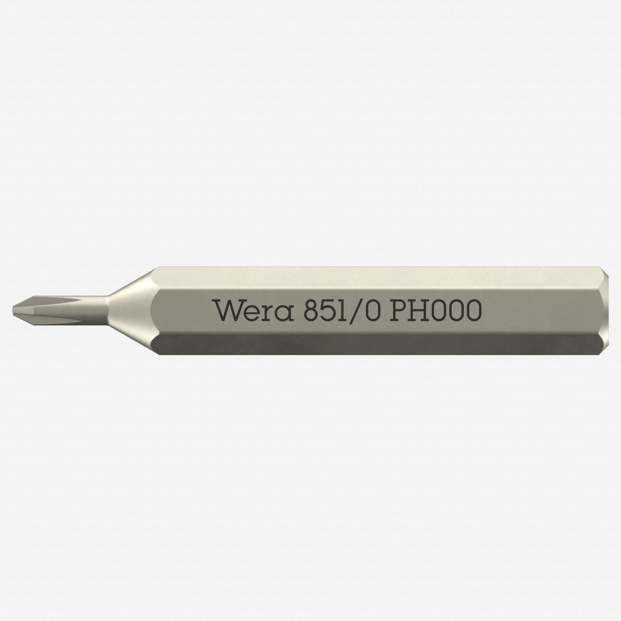 Wera 058119 Micro Bit for Phillips Screws, PH000 x 30 mm, 4 mm Hex Drive - WR058119 - KC Tool