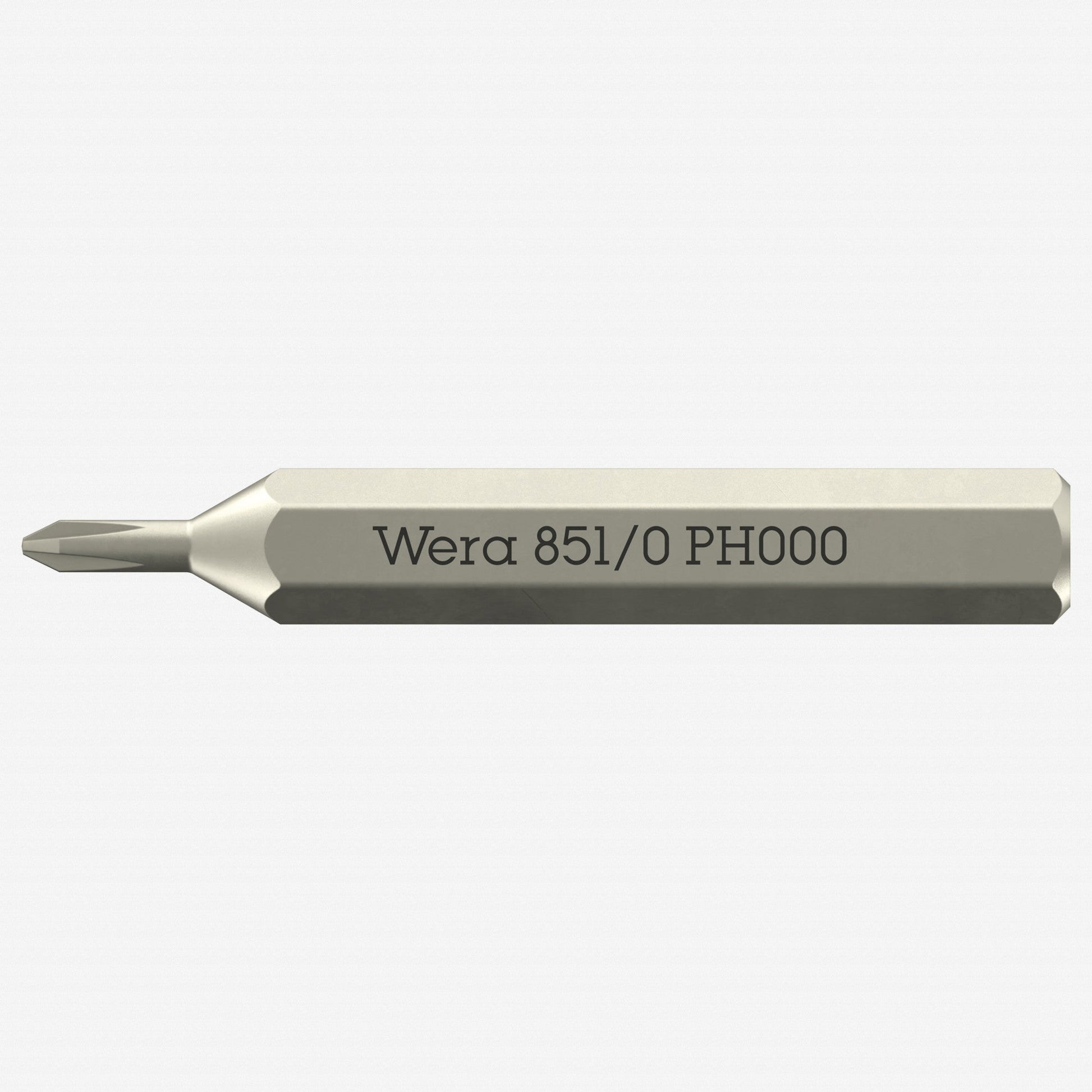 Wera 058119 Micro Bit for Phillips Screws, PH000 x 30 mm, 4 mm Hex Drive - WR058119 - KC Tool