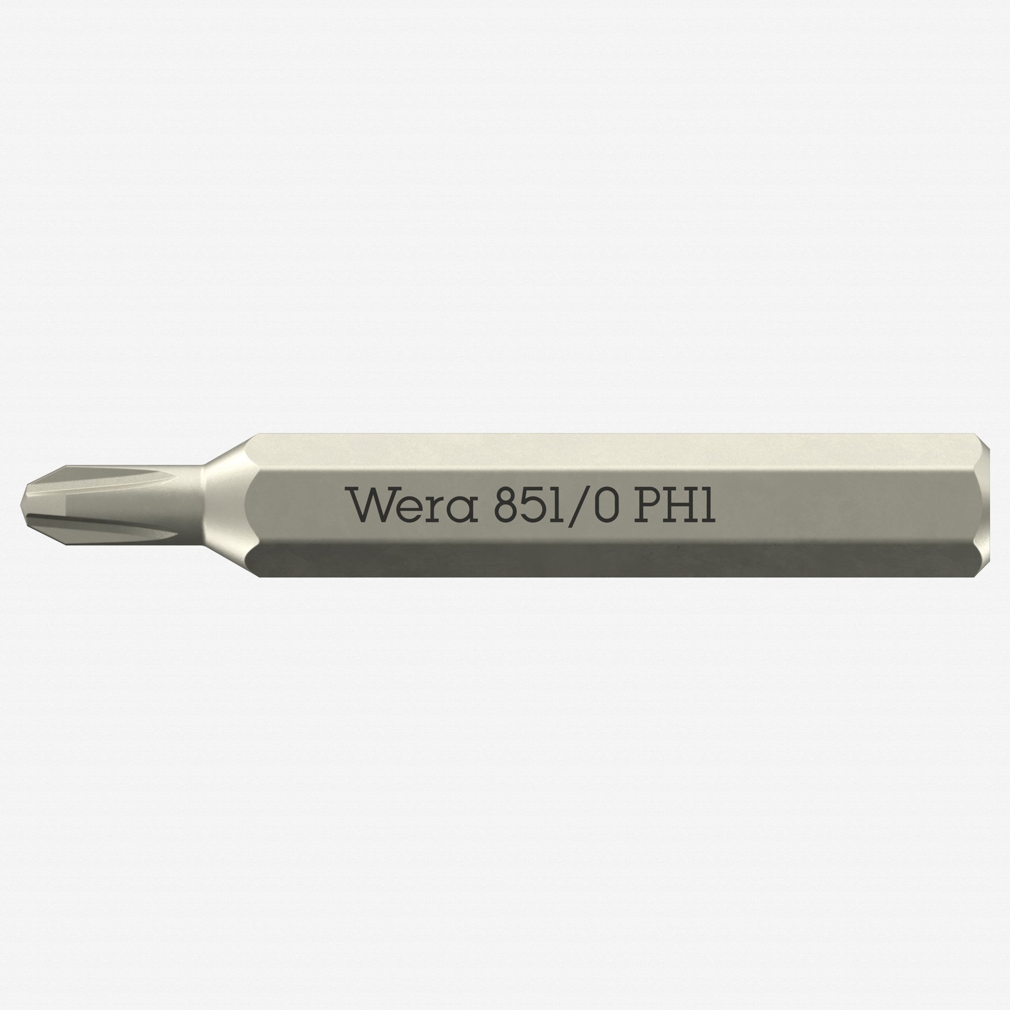 Wera 058122 Micro Bit for Phillips Screws, PH1 x 30 mm, 4 mm Hex Drive - WR058122 - KC Tool