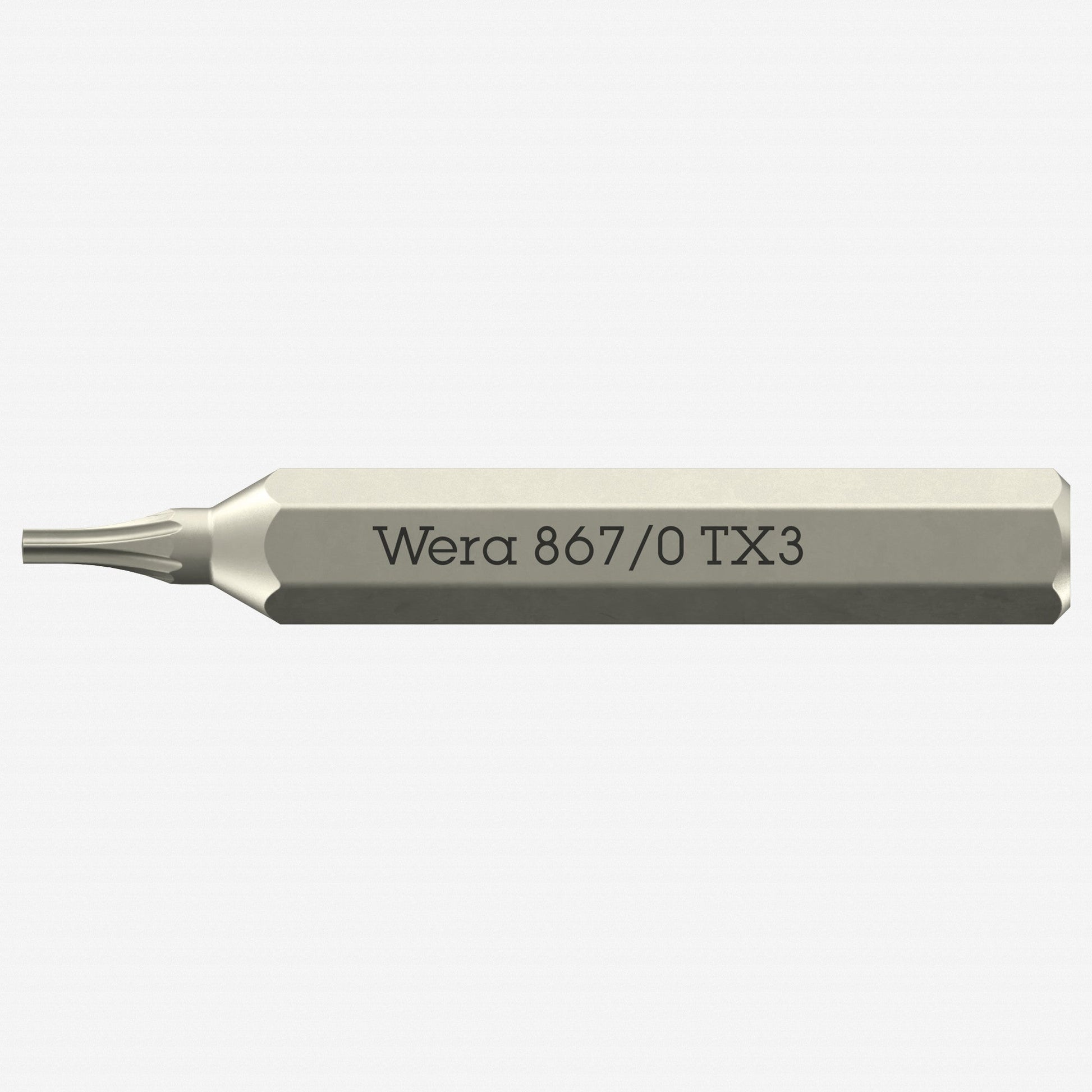 Wera 058129 Micro Bit for TORX® Screws, T3 x 30mm, 4 mm Hex Drive - WR058129 - KC Tool