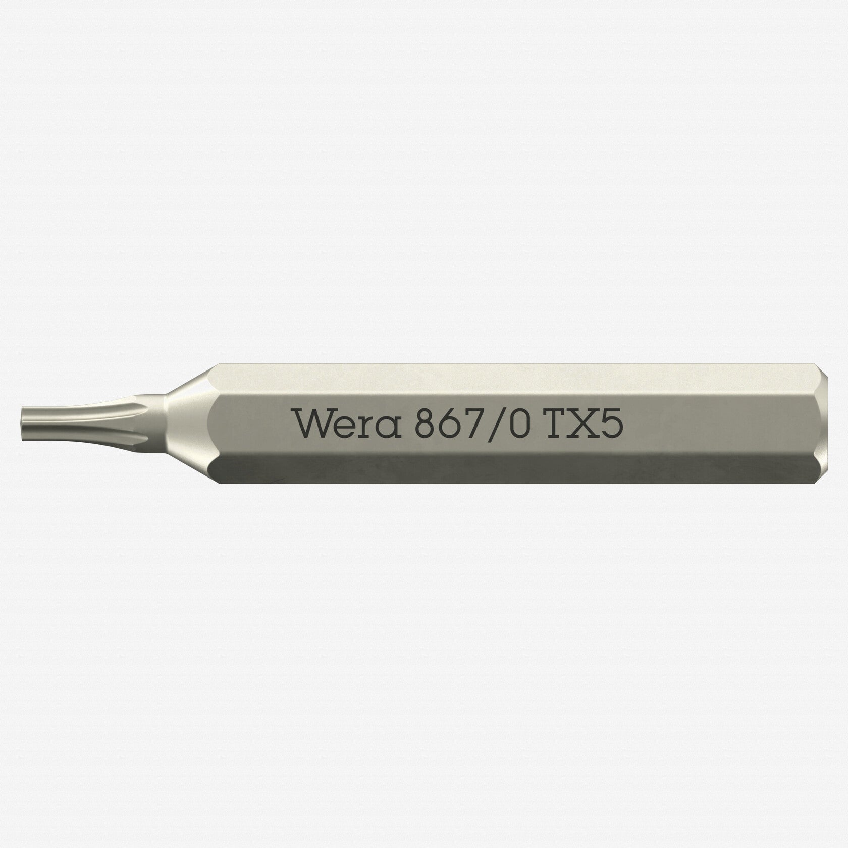 Wera 058130 Micro Bit for TORX® Screws, T5 x 30mm, 4 mm Hex Drive - WR058130 - KC Tool