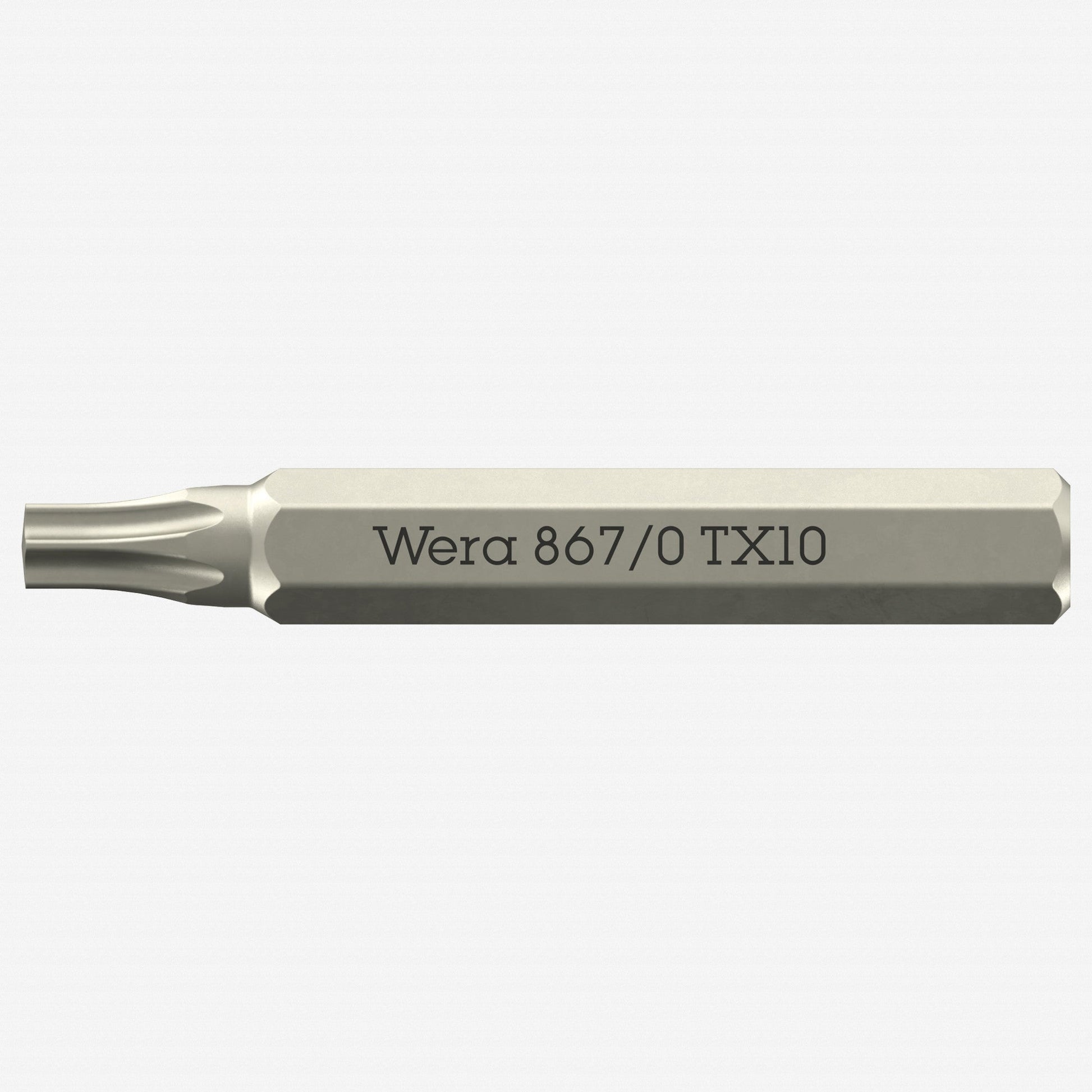 Wera 058133 Micro Bit for TORX® Screws, T10 x 30mm, 4 mm Hex Drive - WR058133 - KC Tool