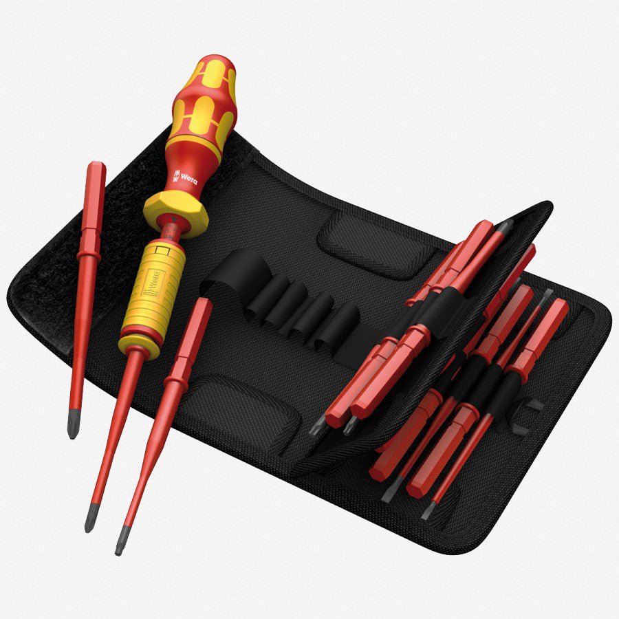 Wera 059291 KK VDE 15 Piece 1.2 - 3.0 Nm Adjustable Insulated Torque Screwdriver Set - WR059291 - KC Tool