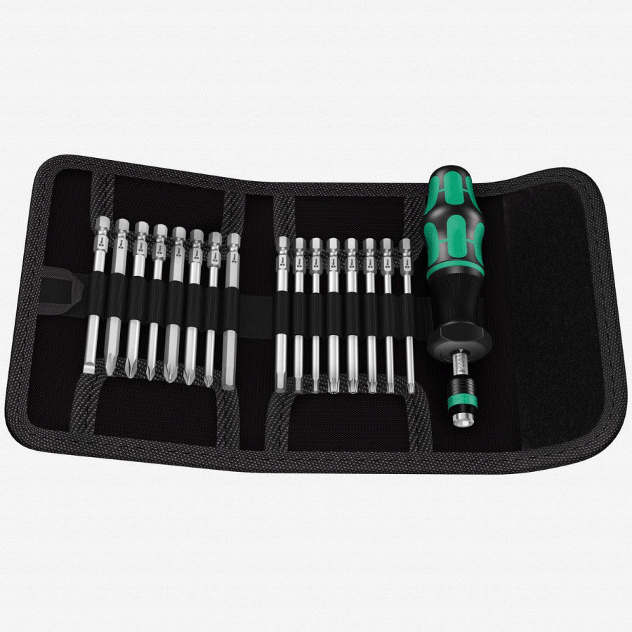 Wera 059293 Kraftform Kompakt 60 Torque 1.2 - 3.0 Nm 17 Piece Torque Screwdriver Set - WR059293 - KC Tool