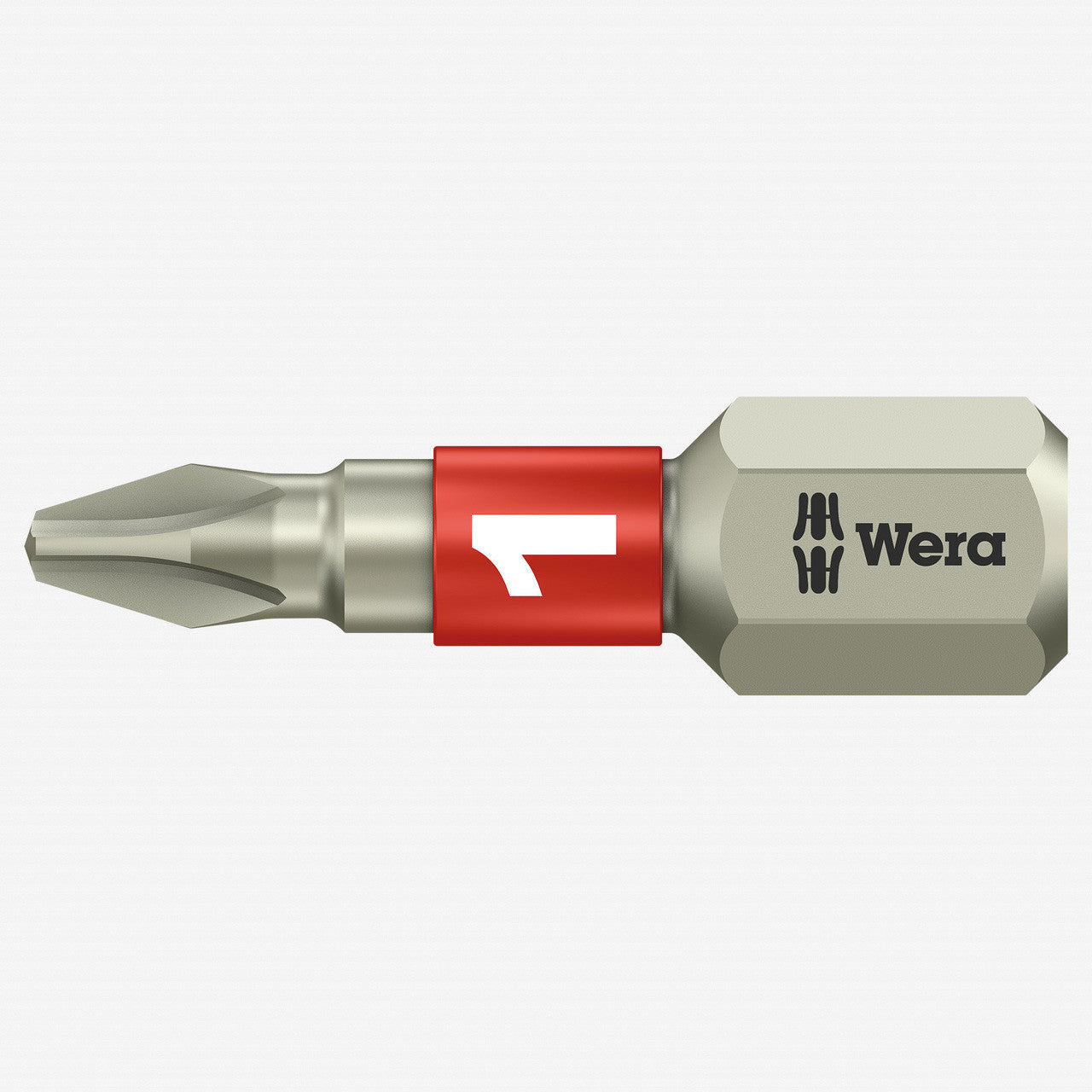 Wera 071010 1 x 25mm Stainless Steel Phillips Torsion Insert Bit - WR071010 - KC Tool