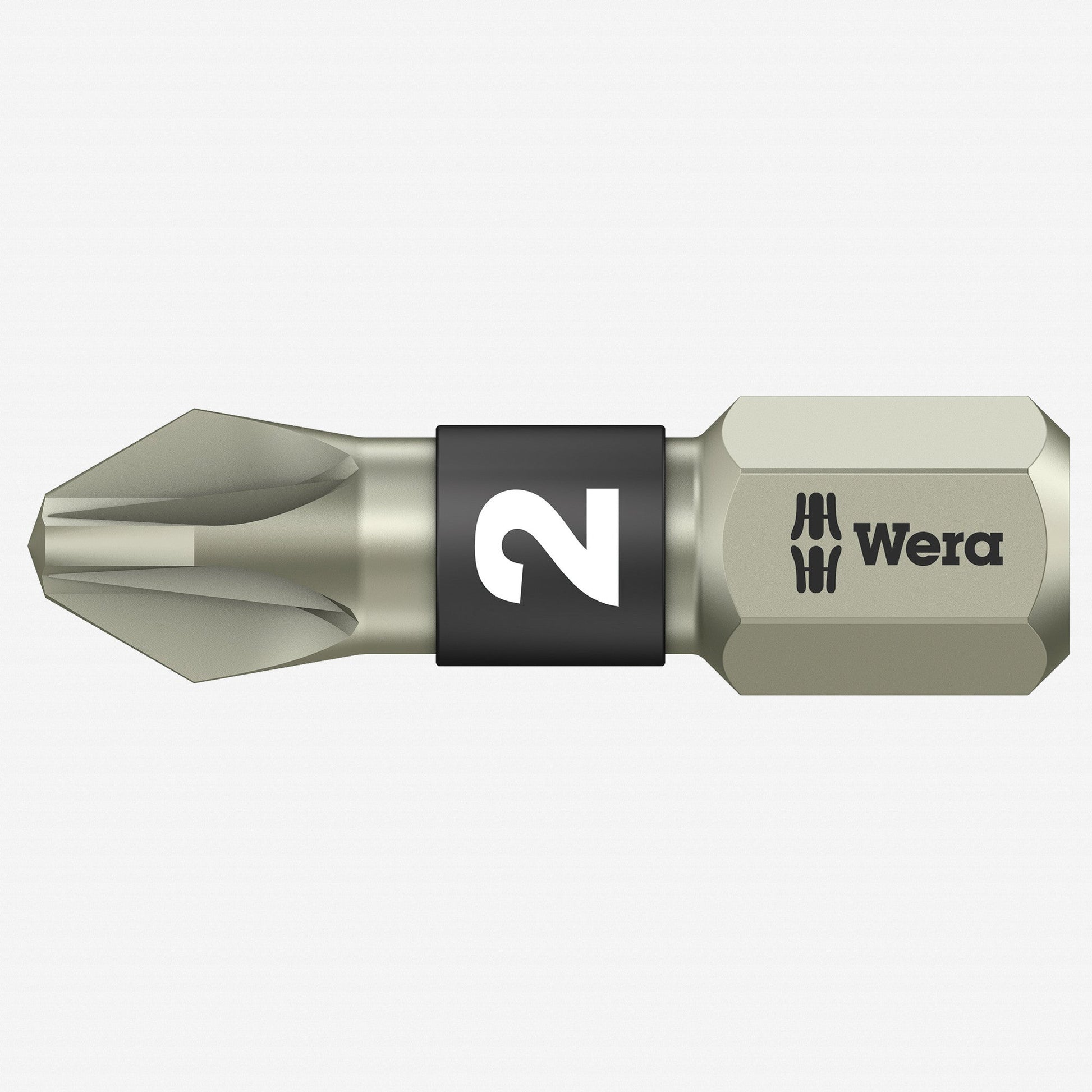 Wera 071021 2 x 25mm Stainless Steel Pozidriv Torsion Insert Bit - WR071021 - KC Tool
