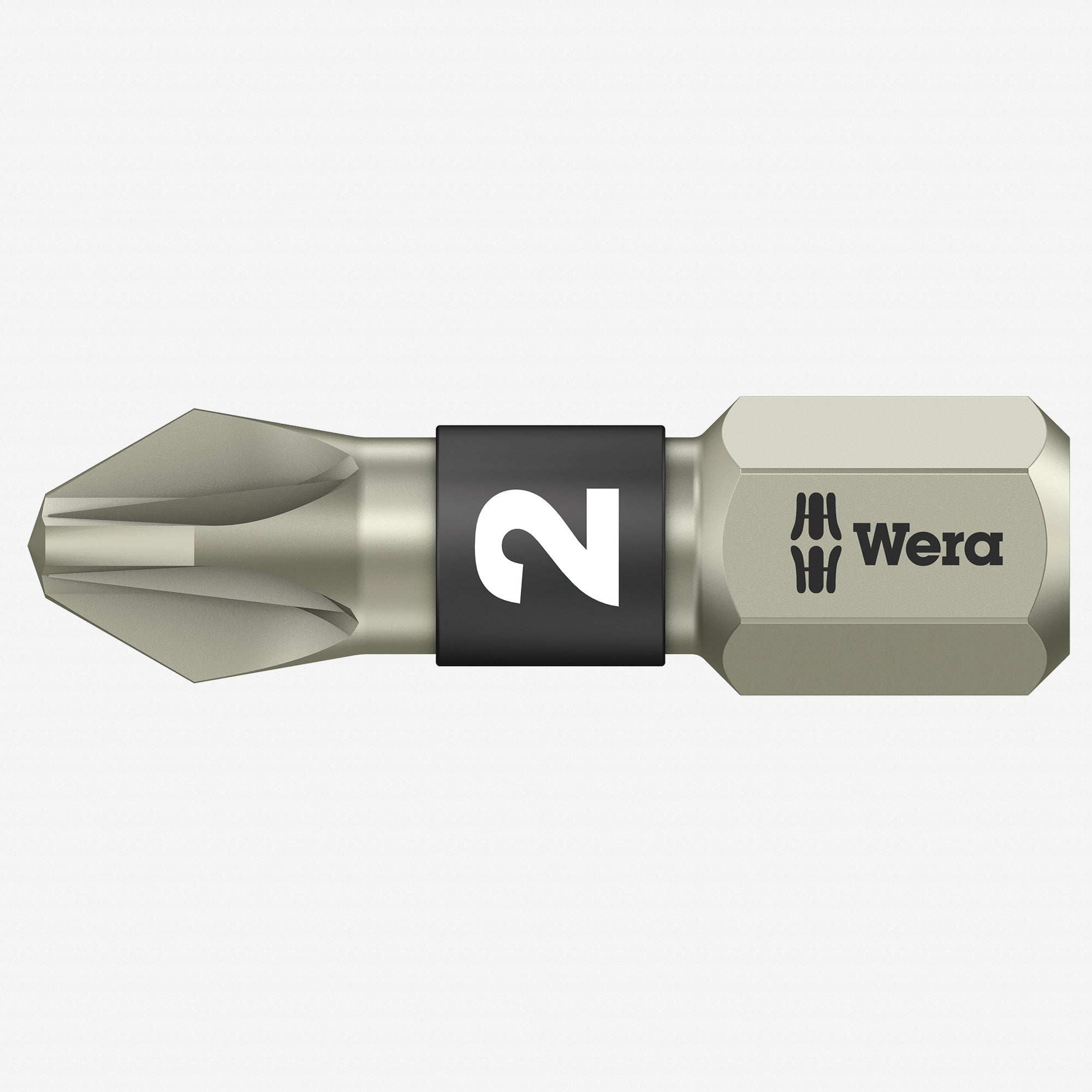 Wera 071021 2 x 25mm Stainless Steel Pozidriv Torsion Insert Bit - WR071021 - KC Tool