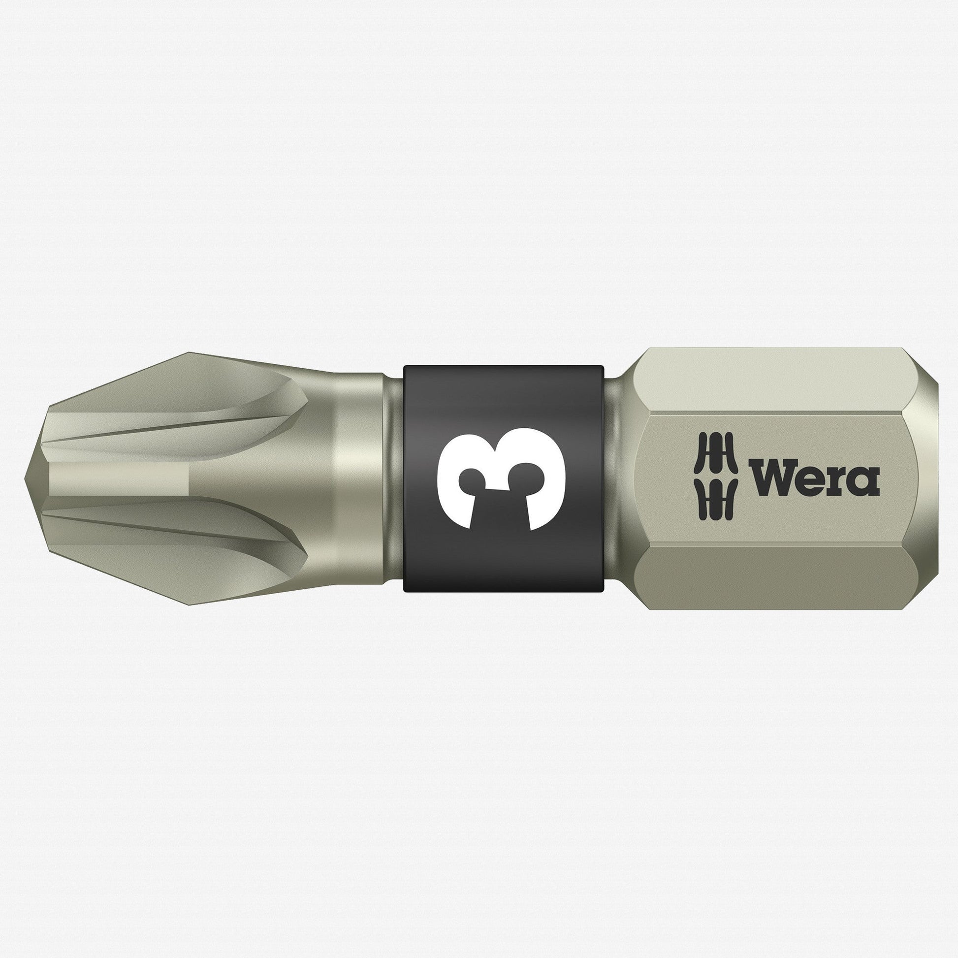 Wera 071022 3 x 25mm Stainless Steel Pozidriv Torsion Insert Bit - WR071022 - KC Tool
