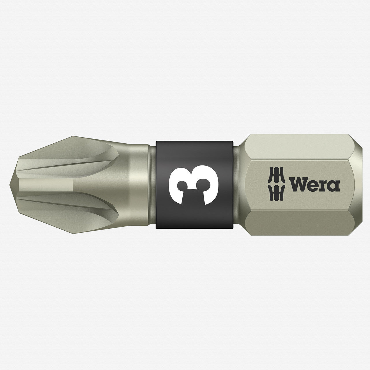 Wera 071022 3 x 25mm Stainless Steel Pozidriv Torsion Insert Bit - WR071022 - KC Tool