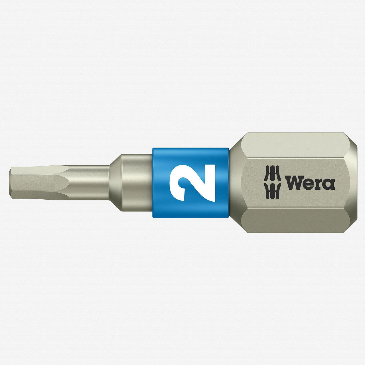 Wera 071071 2 x 25mm Stainless Steel Hex Torsion Insert Bit - WR071071 - KC Tool