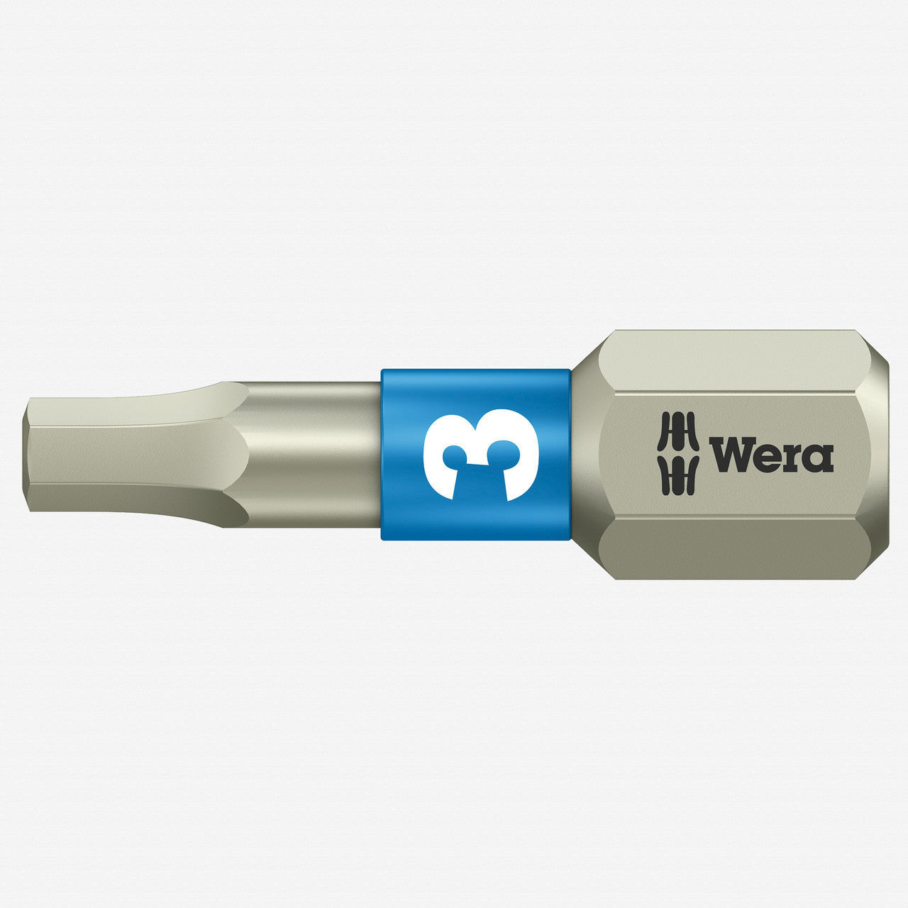 Wera 071073 3 x 25mm Stainless Steel Hex Torsion Insert Bit - WR071073 - KC Tool