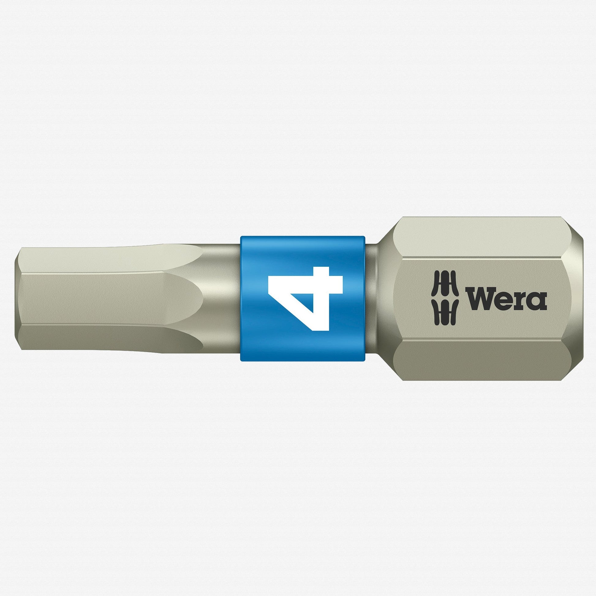 Wera 071074 4 x 25mm Stainless Steel Hex Torsion Insert Bit - WR071074 - KC Tool