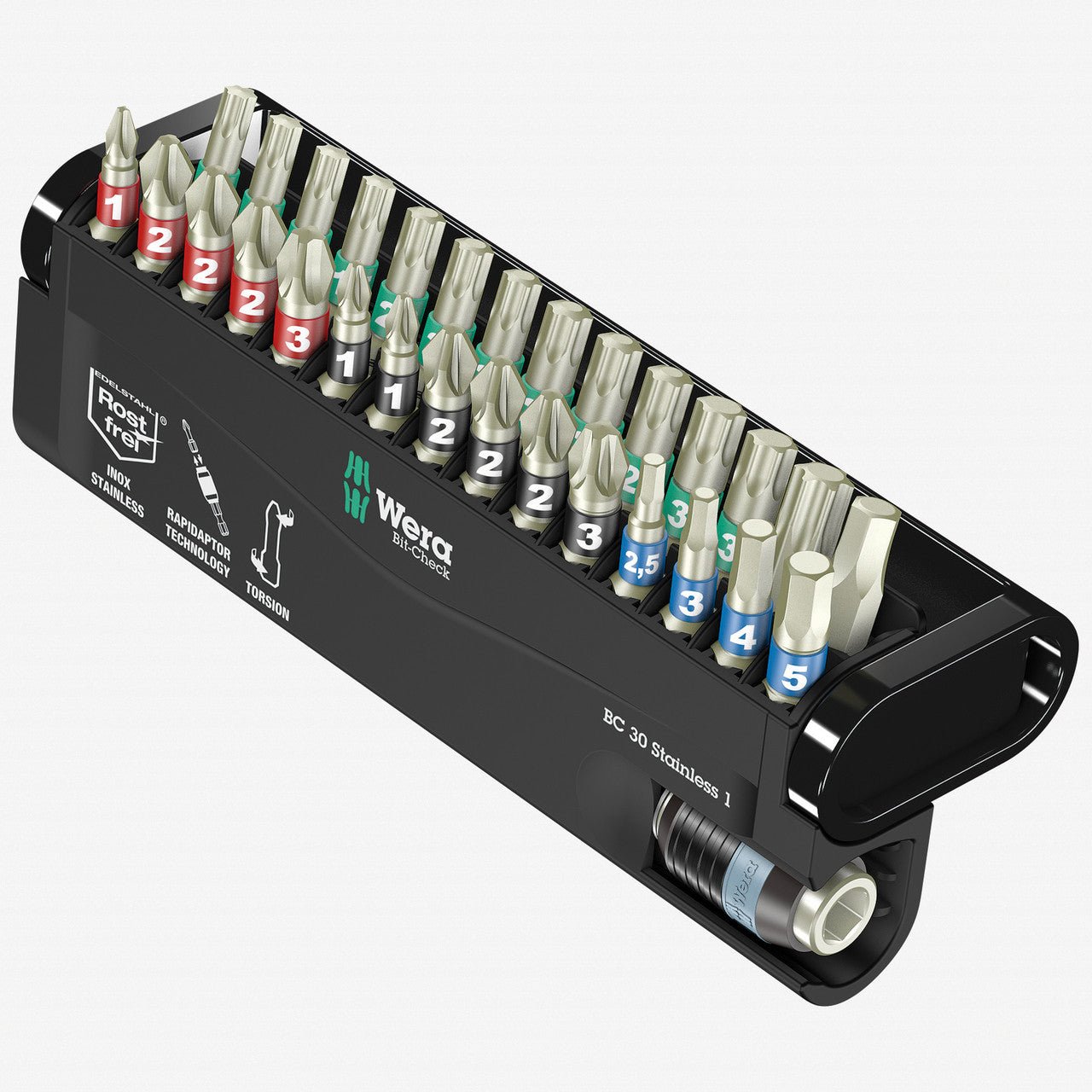 Wera 071109 Stainless/30 Bit-Check Set - WR071109 - KC Tool