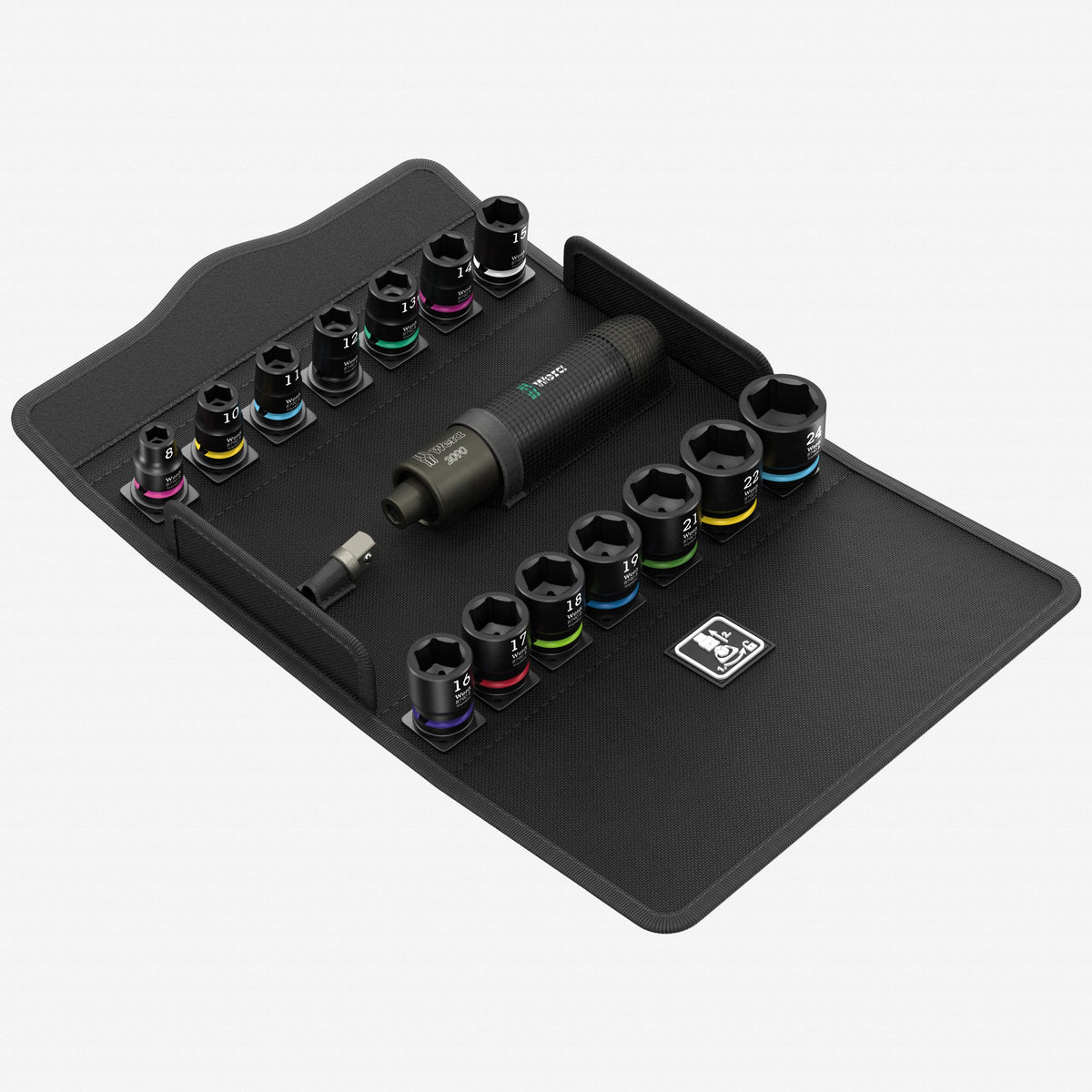 Wera 072018 Impaktor Metric Impact Screwdriver Set 1, 5/16" Hex Drive, 16 Pieces - WR072018 - KC Tool