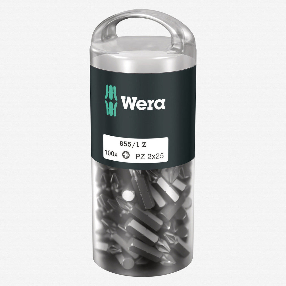 Wera 072444 DIY PZ 2 x 25mm Pozidriv Insert Bit - 100 Pack - WR072444 - KC Tool