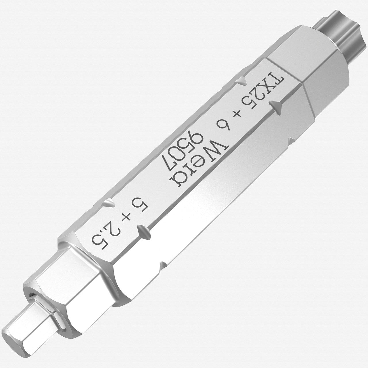 Wera 073202 Hex + Torx 4 - in - 1 Bit 2, 2.5/5.0/6.0/T25 x 37mm - WR073202 - KC Tool