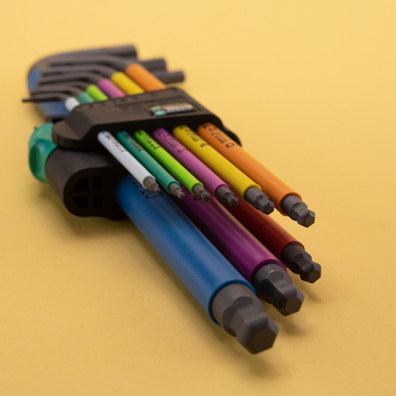 Wera 073593 Multicolor Hex + Ball End Hex Metric L - key Clip Set (Retail Package) - WR073593 - KC Tool