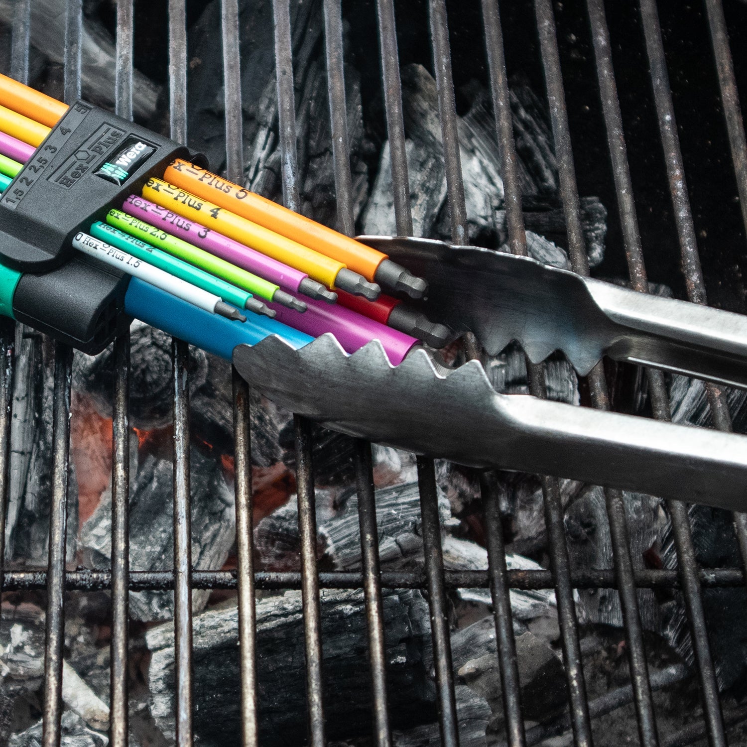 Wera 073593 Multicolor Hex + Ball End Hex Metric L-key Clip Set