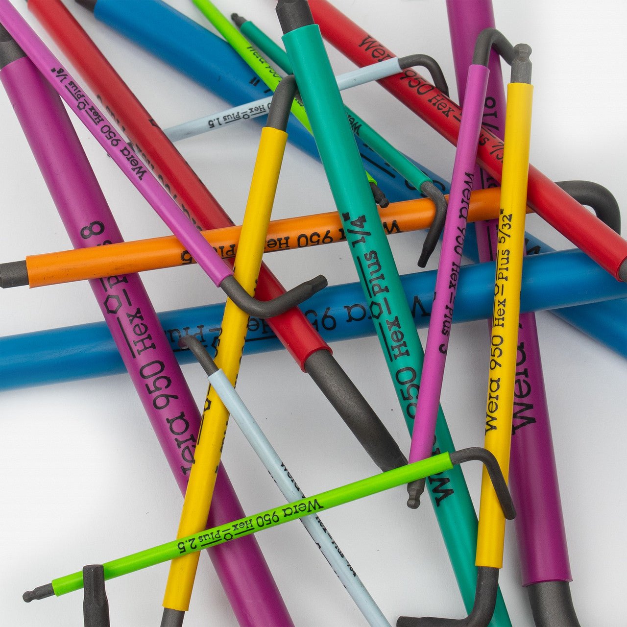 Wera 073593+022640 Multicolor Hex + Ball End Hex Metric/SAE Combo L - key Clip Set - KCT-WRHEXKEY - KC Tool