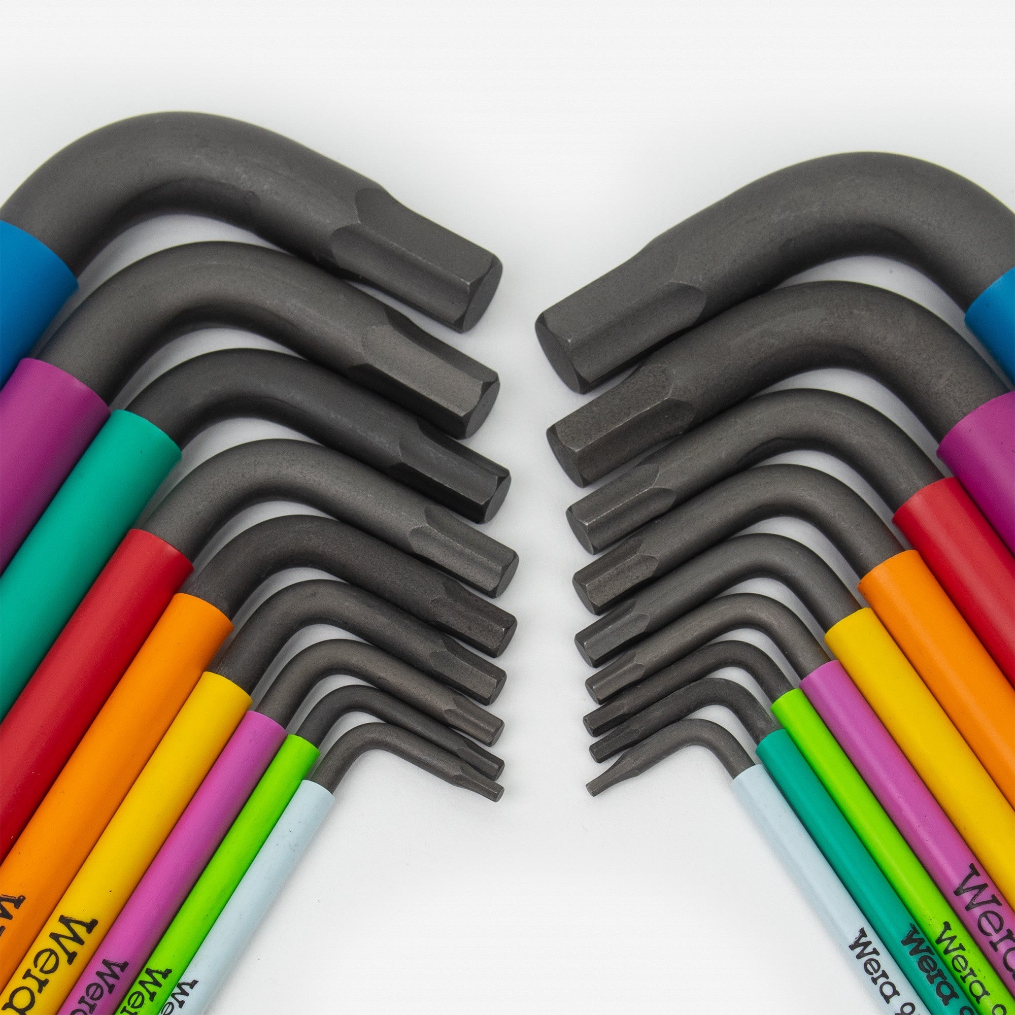 Wera 073593+022640 Multicolor Hex + Ball End Hex Metric/SAE Combo L-key Clip Set - KCT-WRHEXKEY - KC Tool
