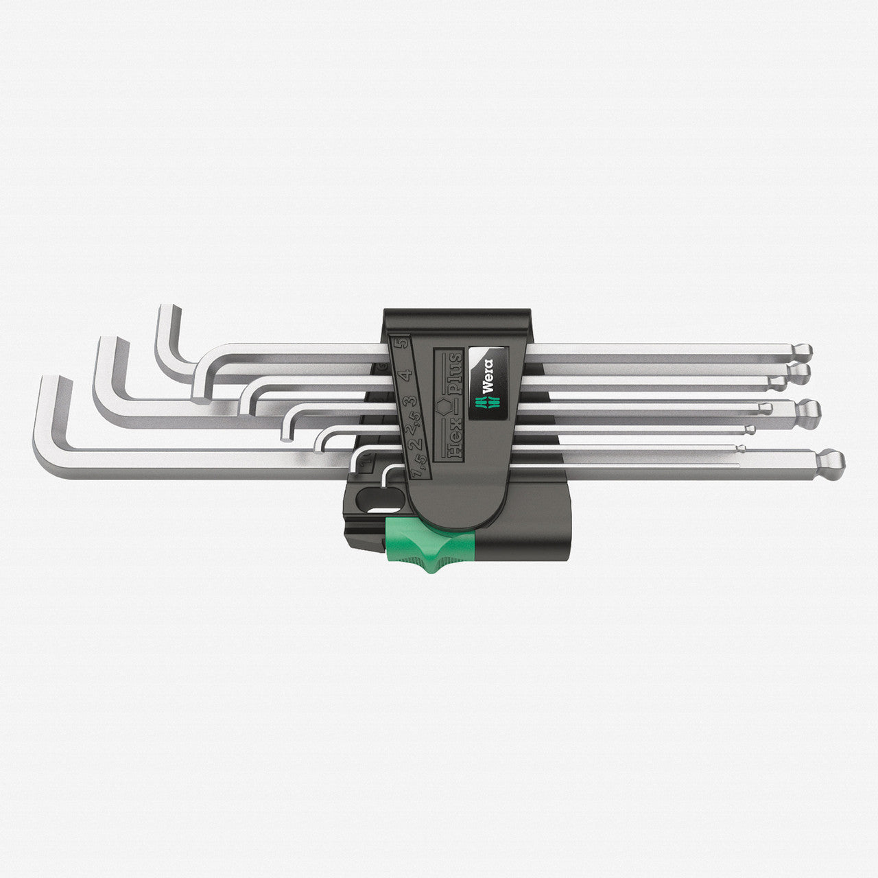 Wera 073594 Hex + Ball End Hex Metric L-key Clip Set - WR073594 - KC Tool