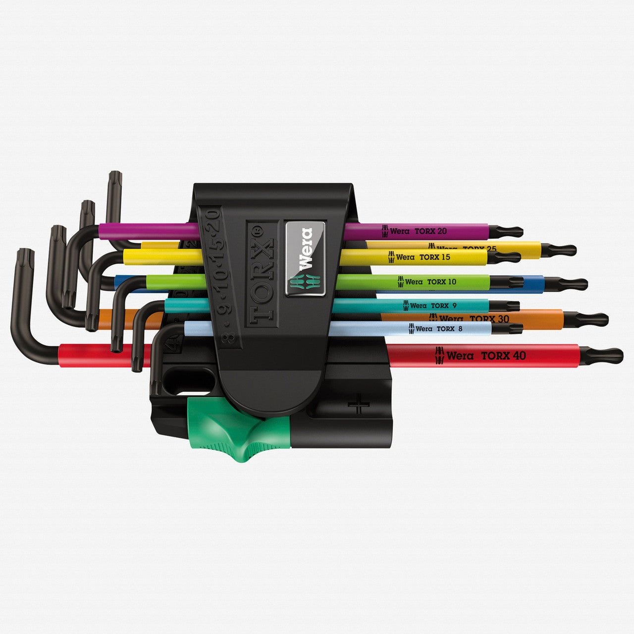 Wera 073599 Multicolor Ball End Torx + Security Torx L - key Clip Set (Retail Box) - WR073599 - KC Tool