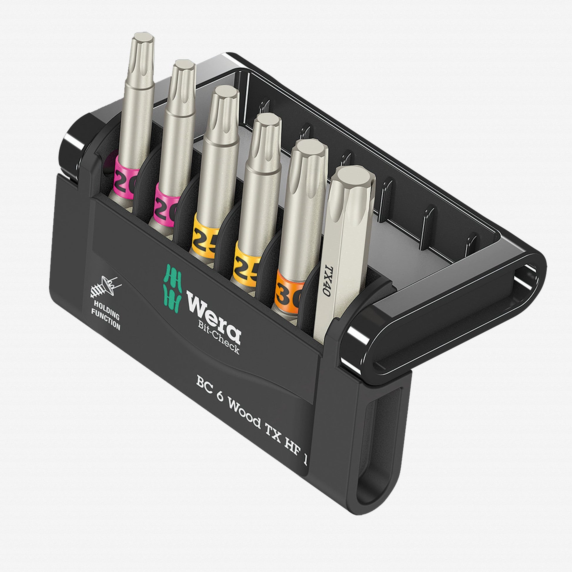 Wera 073639 Bit-Check 6 Wood TX HF 1 SB, 6 Pieces - WR073639 - KC Tool