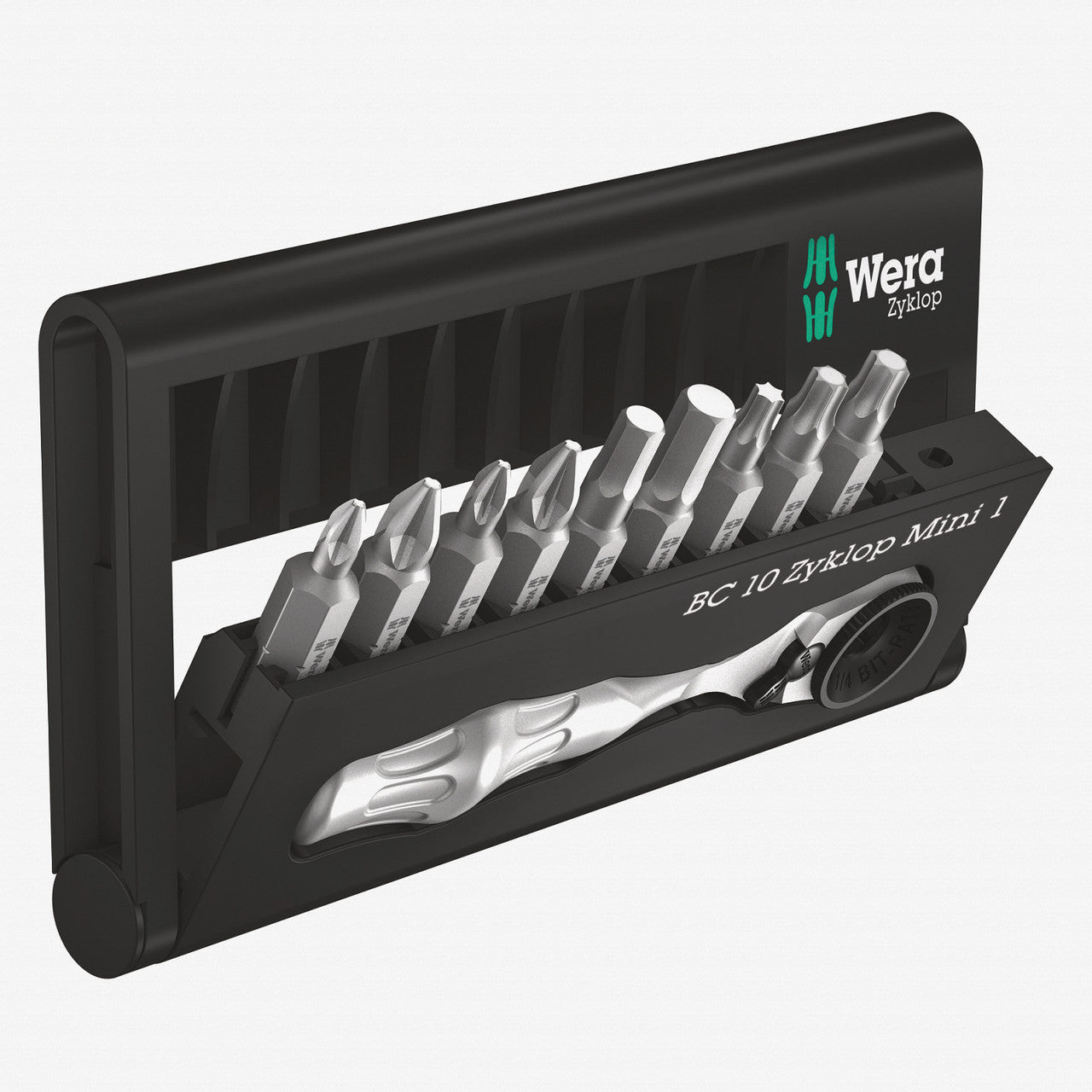 Wera 073645 9 Bit Ratchet (Zyklop Mini) Set - WR073645 - KC Tool