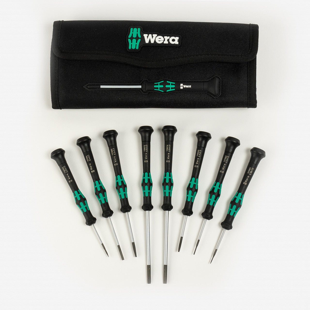 Wera 073678 Kraftform Micro - Set/8 A Slotted Screwdriver Set, 8 Pieces - WR073678 - KC Tool