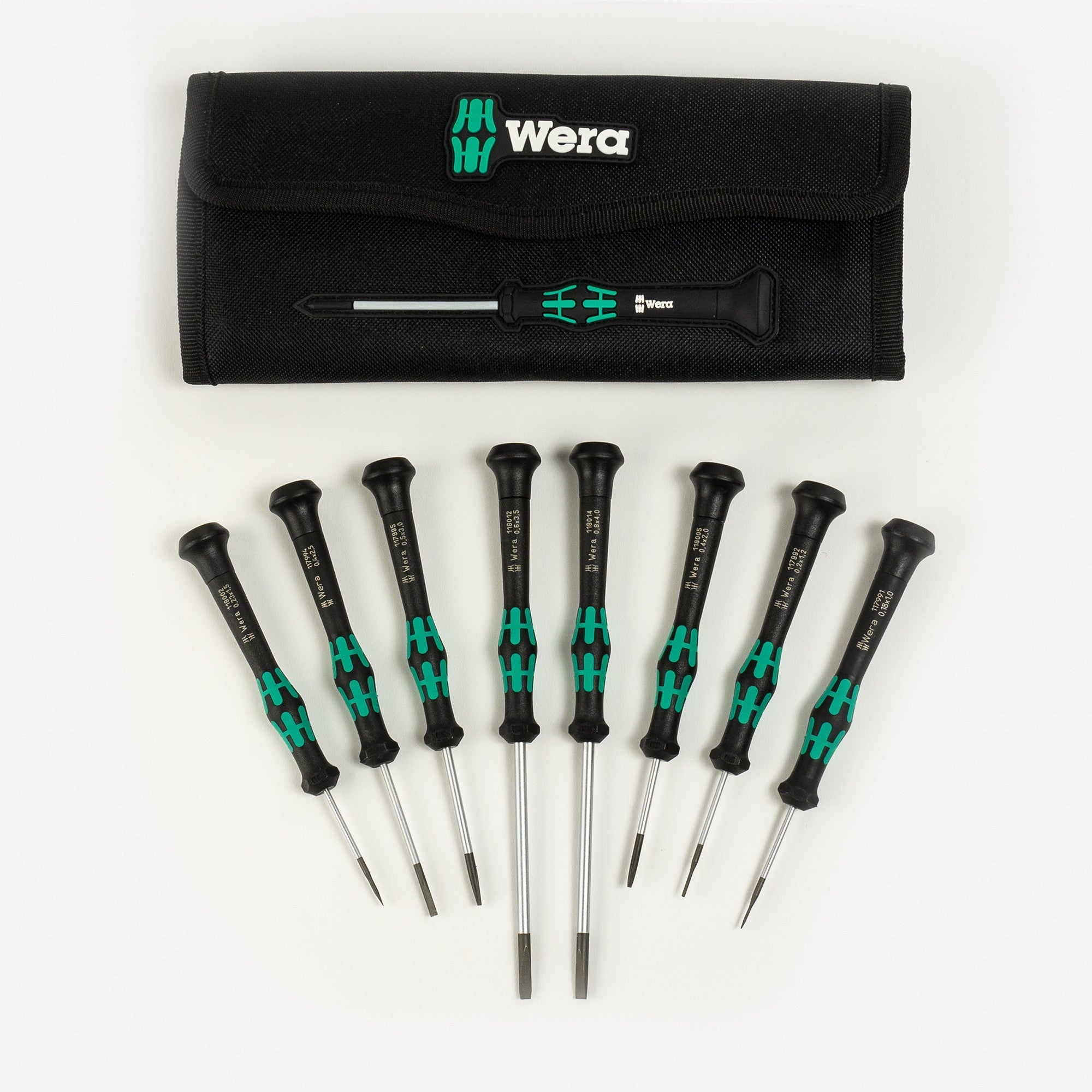 Wera 073678 Kraftform Micro-Set/8 A Slotted Screwdriver Set, 8 Pieces - WR073678 - KC Tool