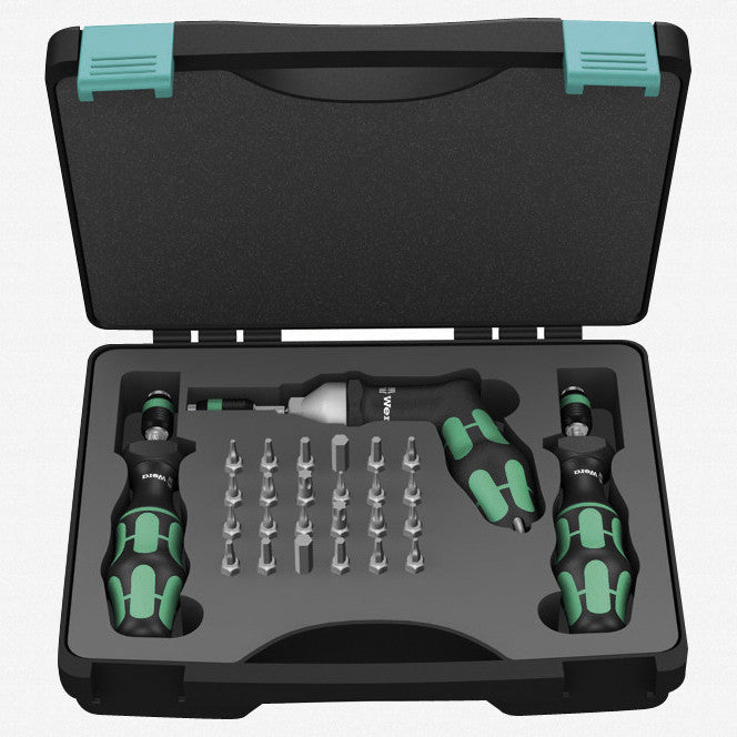 Wera 074739 Adjustable Torque Screwdriver Set, 0.3 - 6 Nm, 27 Pieces - WR074739 - KC Tool