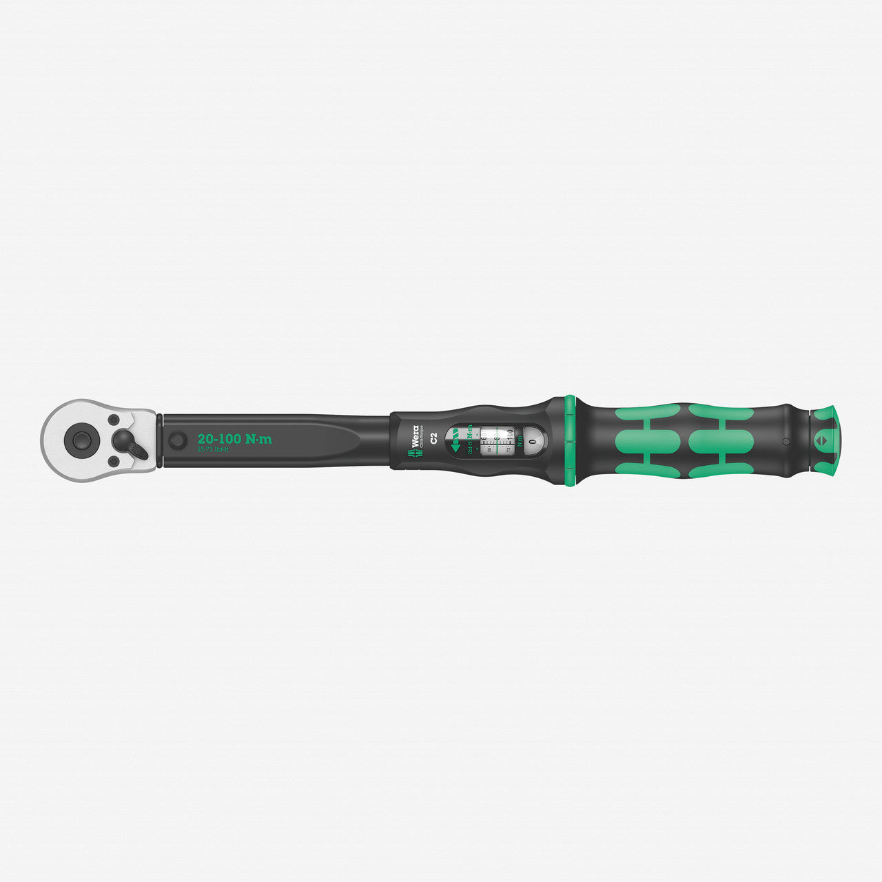 Wera 075621 Torque Wrench 20 - 100 Nm Reversible Ratchet 1/2" Drive - WR075621 - KC Tool