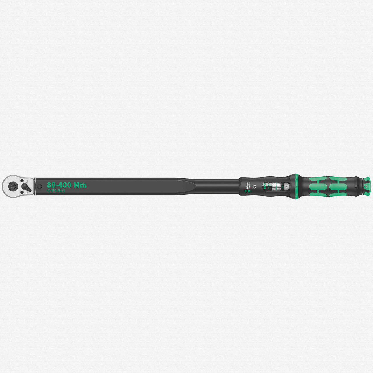 Wera 075624 Click - Torque C 5 Torque Wrench 1/2" Drive with Reversible Ratchet, 80 - 400 Nm - WR075624 - KC Tool