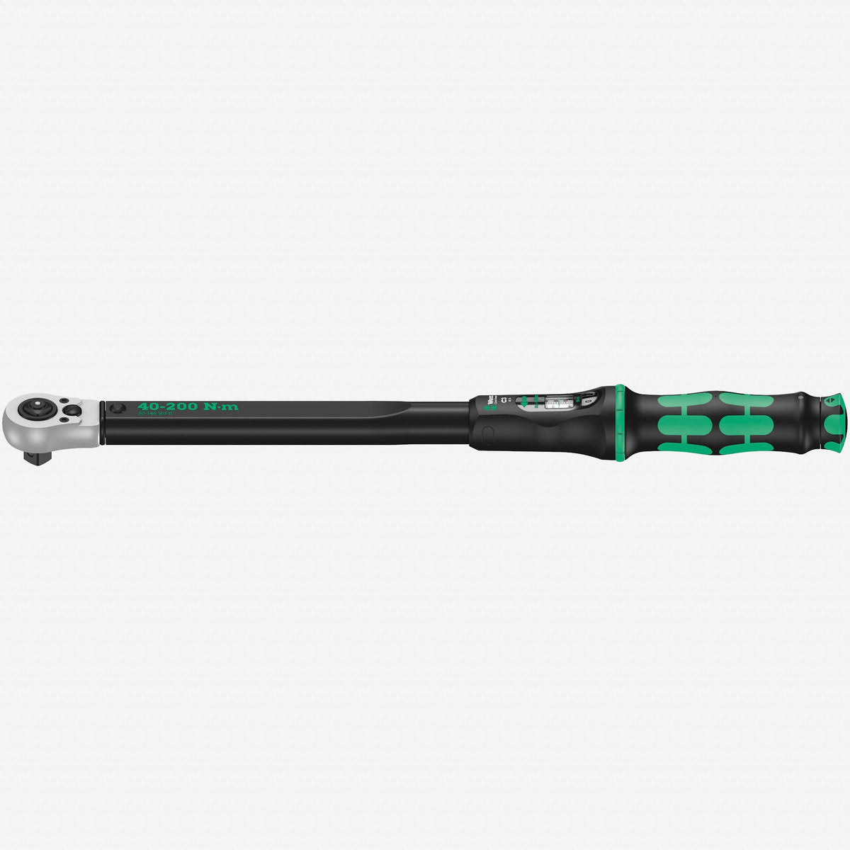 Wera 075626 Click-Torque C 3 Push-Through Adjustable Torque Wrench with 1/2" Drive, 40-200 Nm - WR075626 - KC Tool
