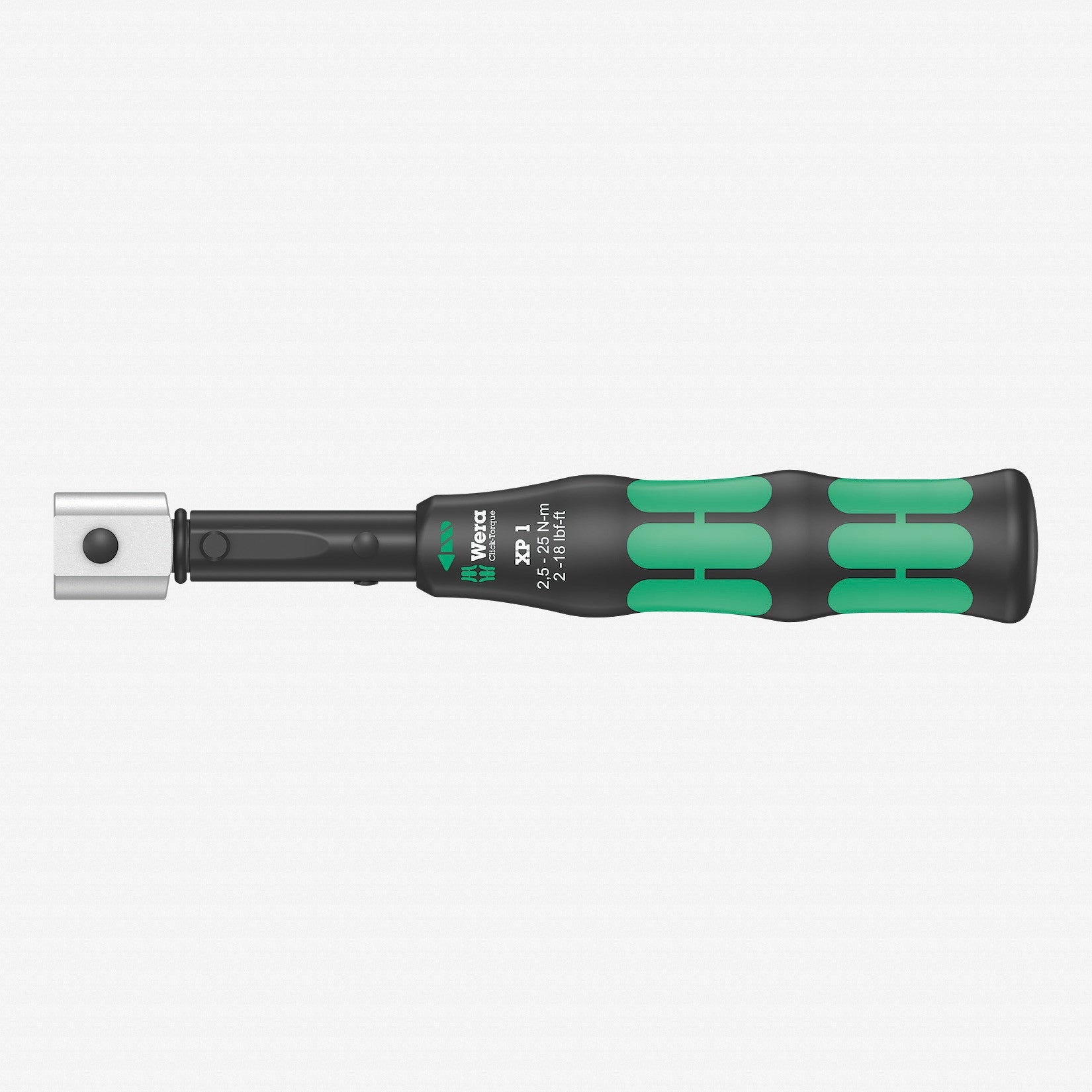 Wera 075670-001 Click-Torque XP 1 Pre-Set Torque Wrench for 9x12 Insert Tools, 2.5 Nm - WR075670-001 - KC Tool