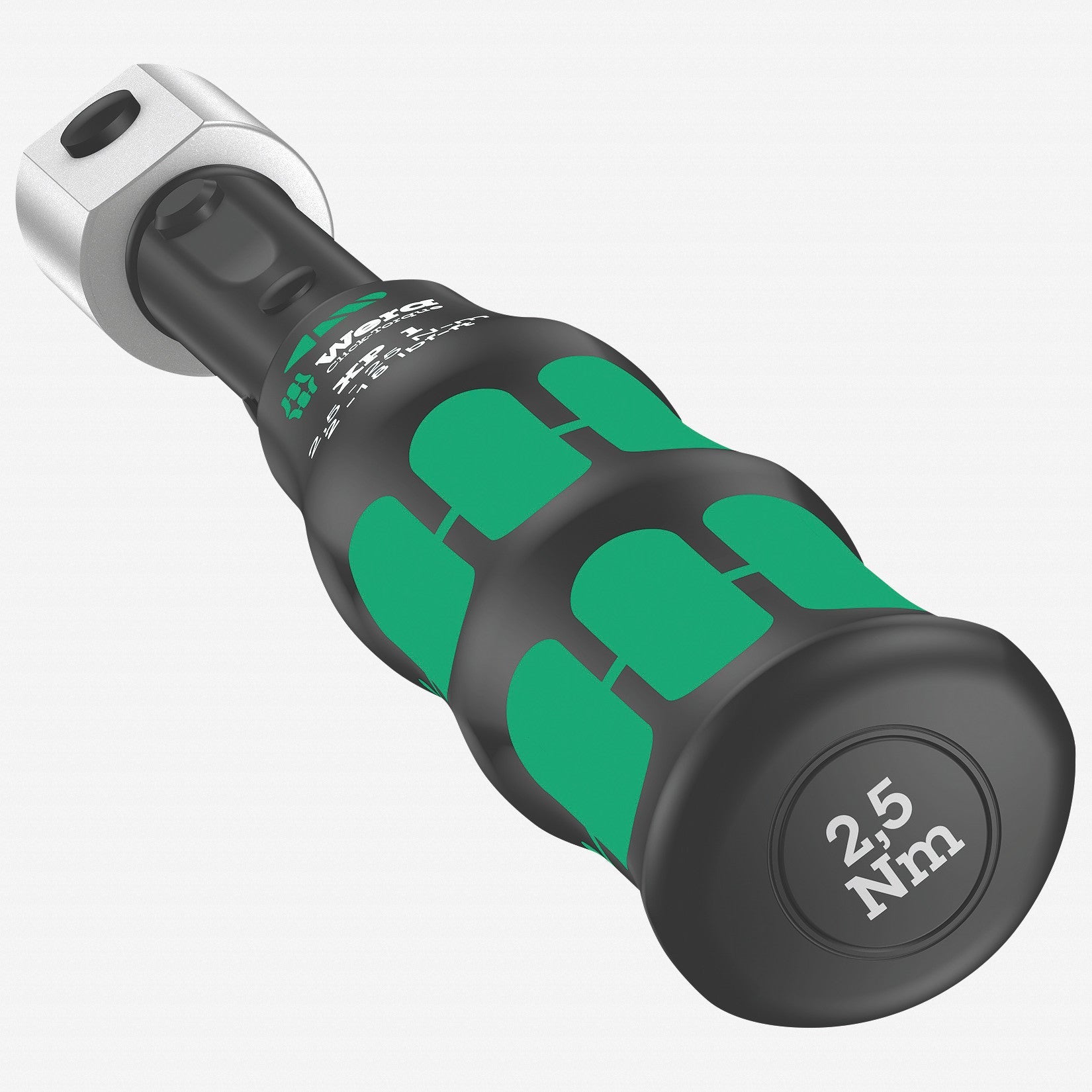 Wera 075670-001 Click-Torque XP 1 Pre-Set Torque Wrench for 9x12 Insert Tools, 2.5 Nm - WR075670-001 - KC Tool