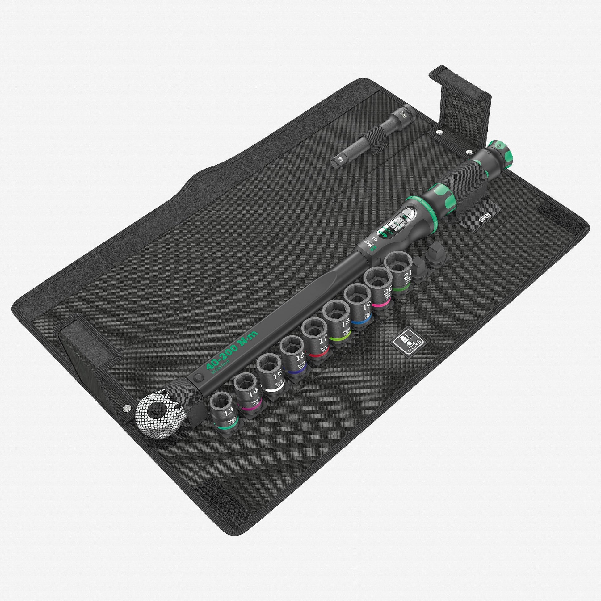 Wera 075681 Click-Torque C 3 Set 2, 40-200 Nm, 11 Pieces - WR075681 - KC Tool