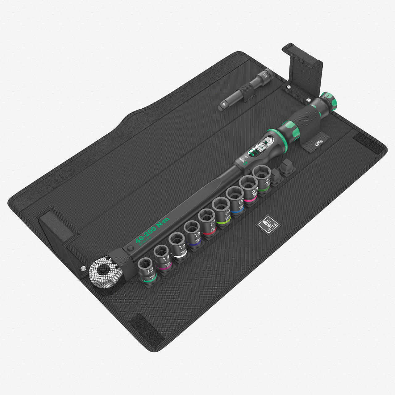 Wera 075681 Click - Torque C 3 Set 2, 40 - 200 Nm, 11 Pieces - WR075681 - KC Tool