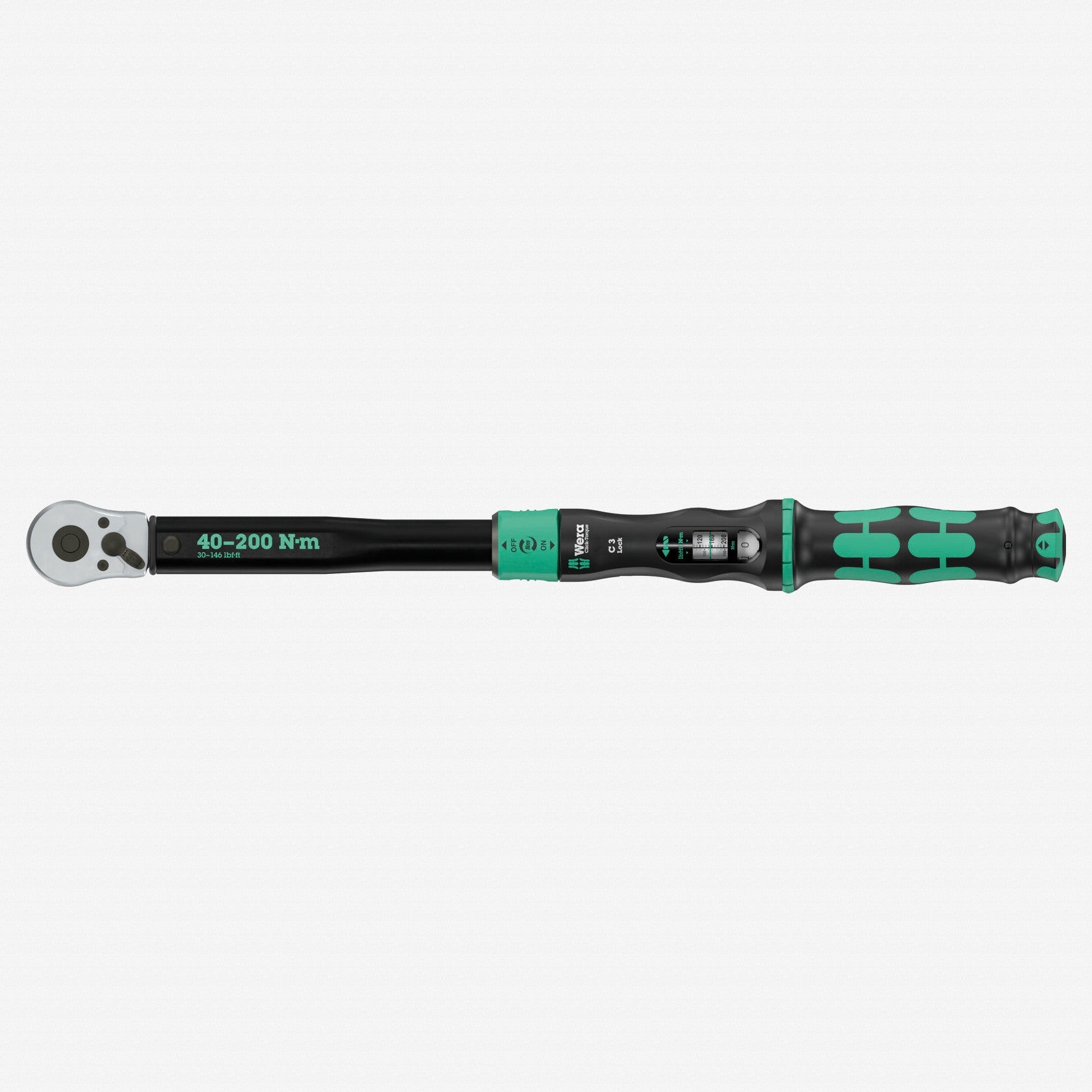 Wera 075692 Click-Torque Lock C 3 Torque Wrench, 1/2" Drive, 40-200 Nm - WR075692 - KC Tool