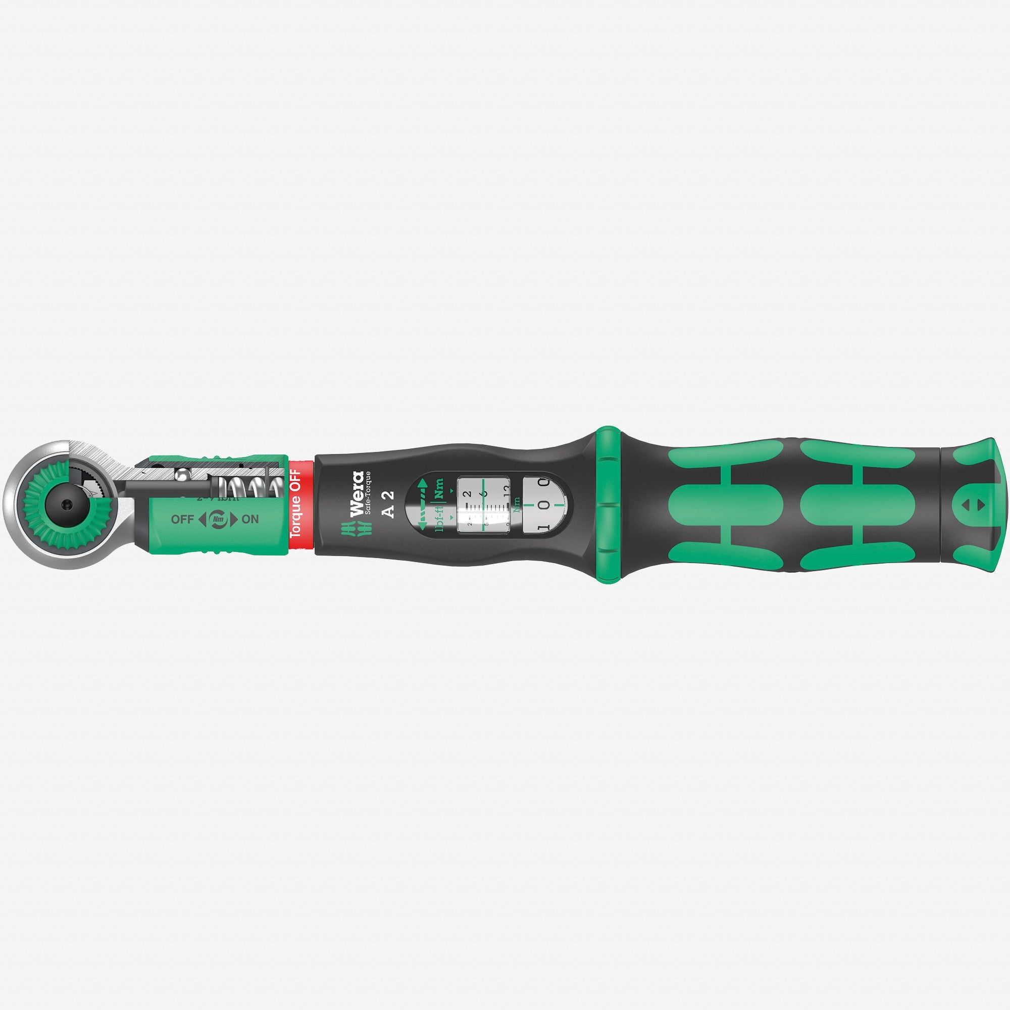 Wera 075801 Safe-Torque A 2 Torque Wrench, 1/4" Hex Drive, 2-12Nm - WR075801 - KC Tool