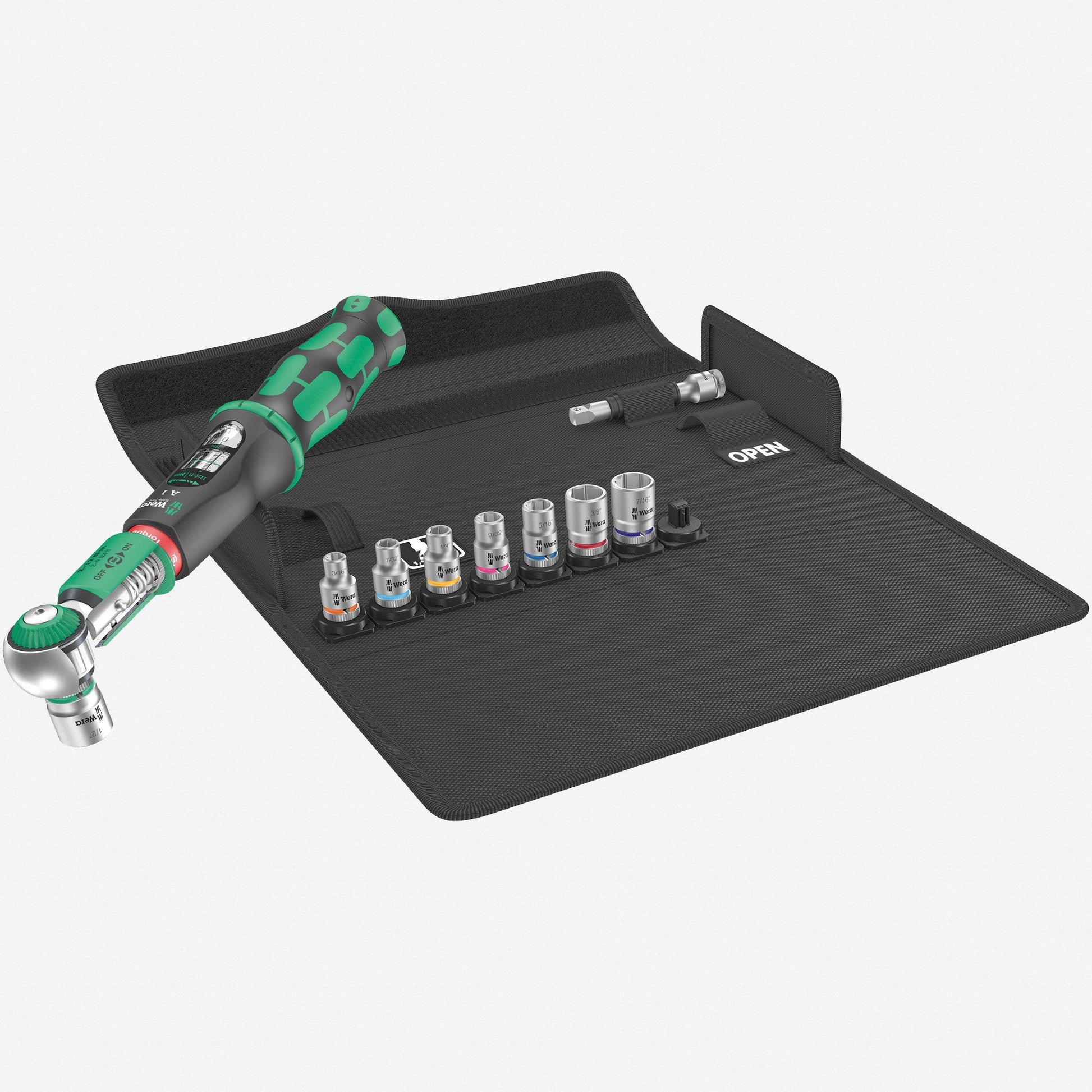 Wera 075831 Safe-Torque A 1 SAE Set 1, 1/4" Square Drive, 2-12Nm, 10 Pieces - WR075831 - KC Tool
