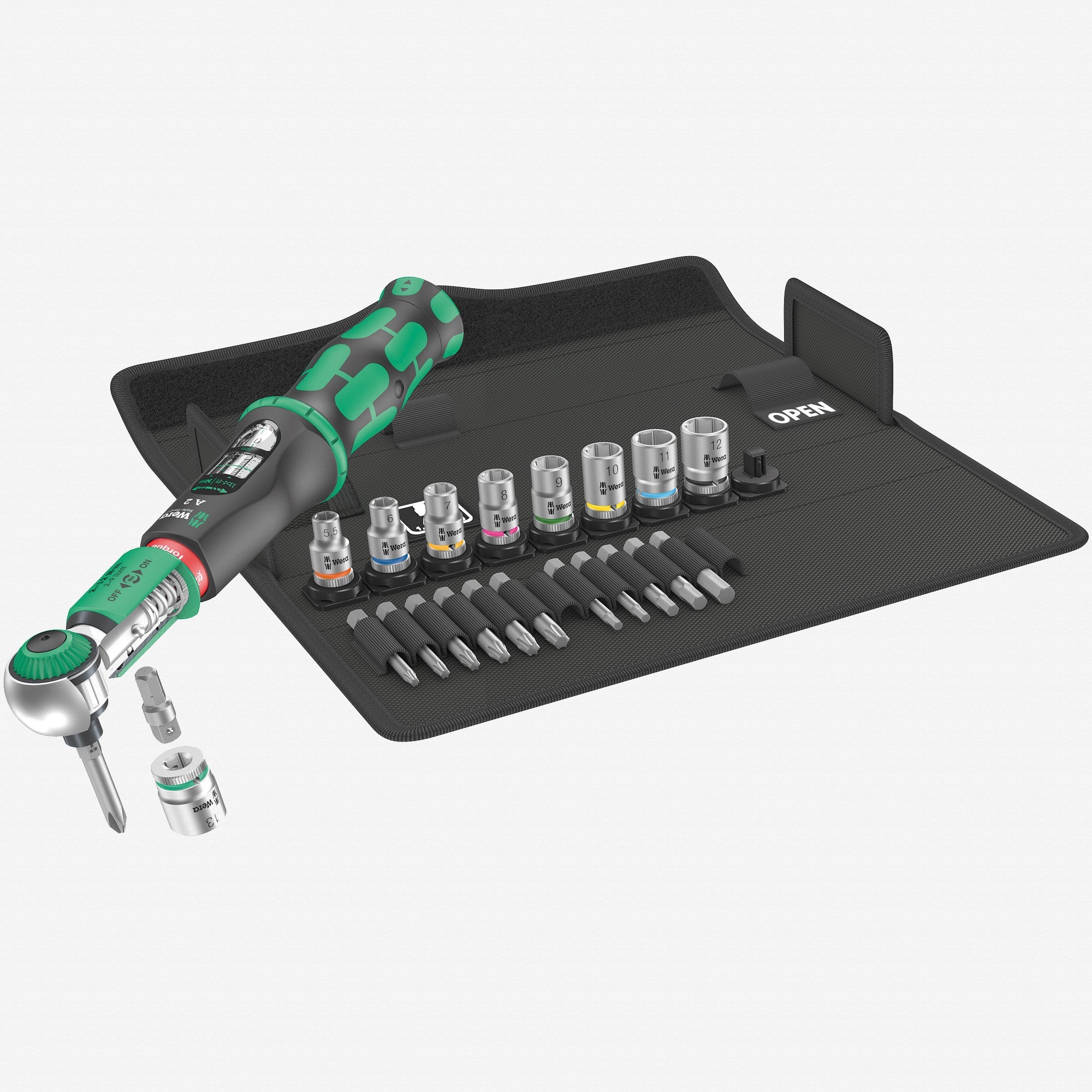 Wera 075832 Safe-Torque A 2 Set 1, 1/4" Hex Drive, 2-12Nm, 23 Pieces - WR075832 - KC Tool