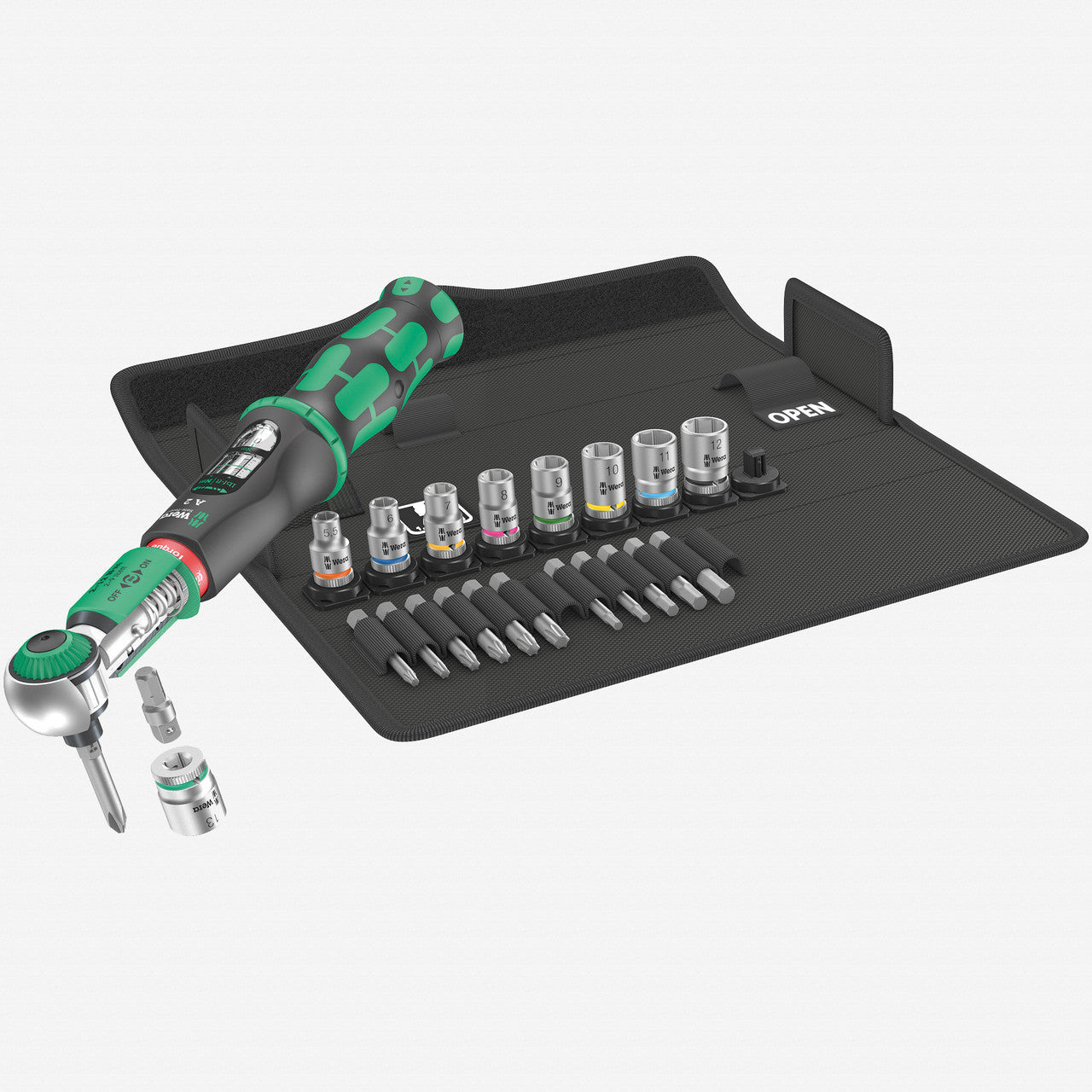 Wera 075832 Safe - Torque A 2 Set 1, 1/4" Hex Drive, 2 - 12Nm, 23 Pieces - WR075832 - KC Tool