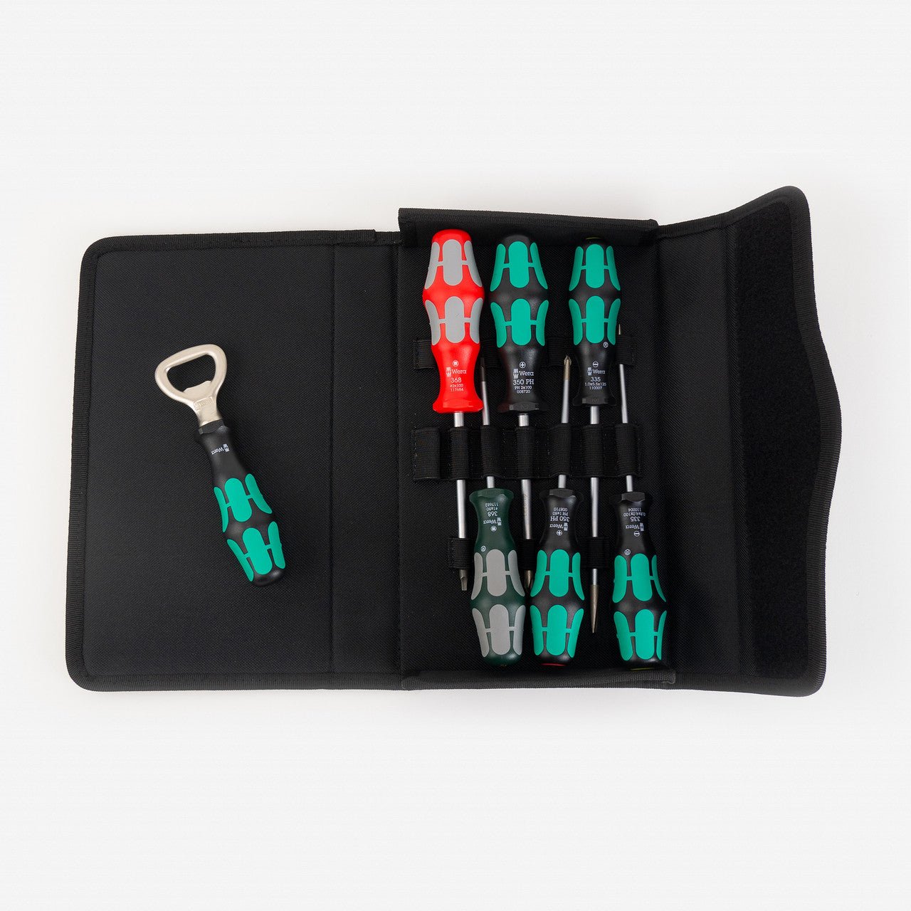 Wera 105626 Kraftform Plus 300/7 Screwdriver Set 4, PH/SL/SQ, 7 Pieces - WR105626 - KC Tool