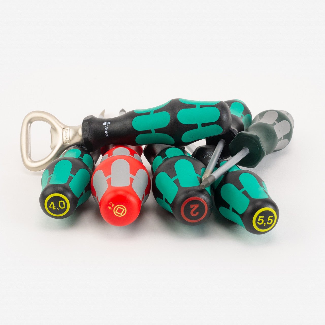 Wera 105626 Kraftform Plus 300/7 Screwdriver Set 4, PH/SL/SQ, 7 Pieces - WR105626 - KC Tool