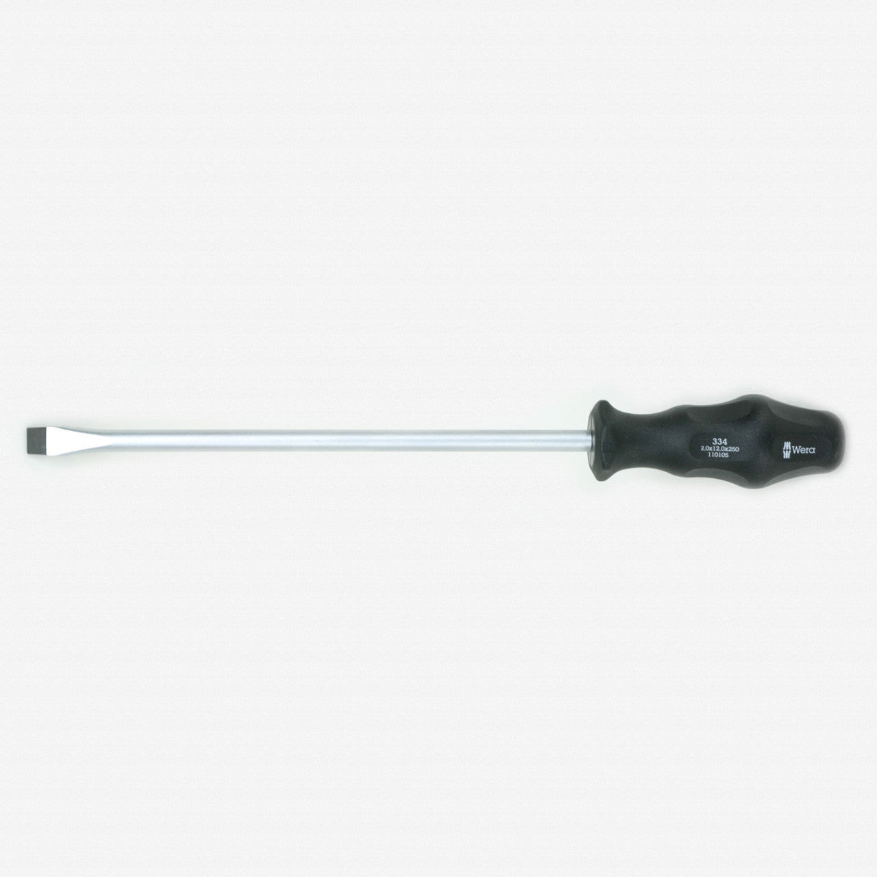 Wera 110105 12 x 250mm Kraftform Plus Slotted Screwdriver - WR110105 - KC Tool