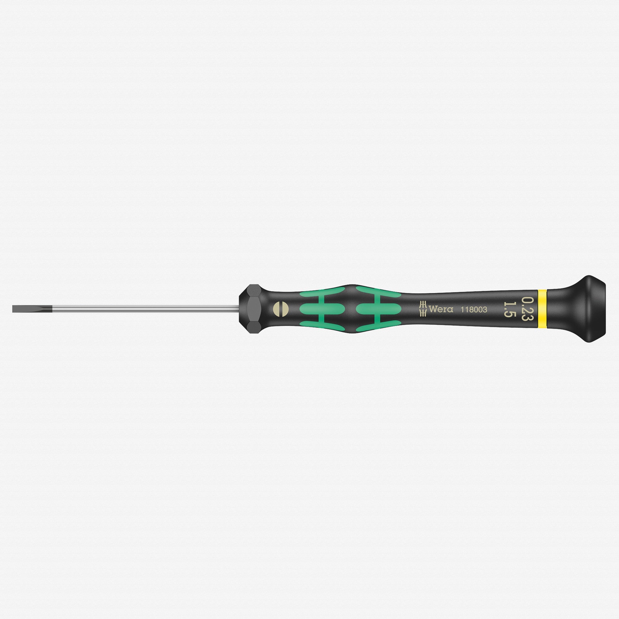 Wera 118003 1.5 x 60mm Kraftform Micro Slotted Precision Screwdriver - WR118003 - KC Tool